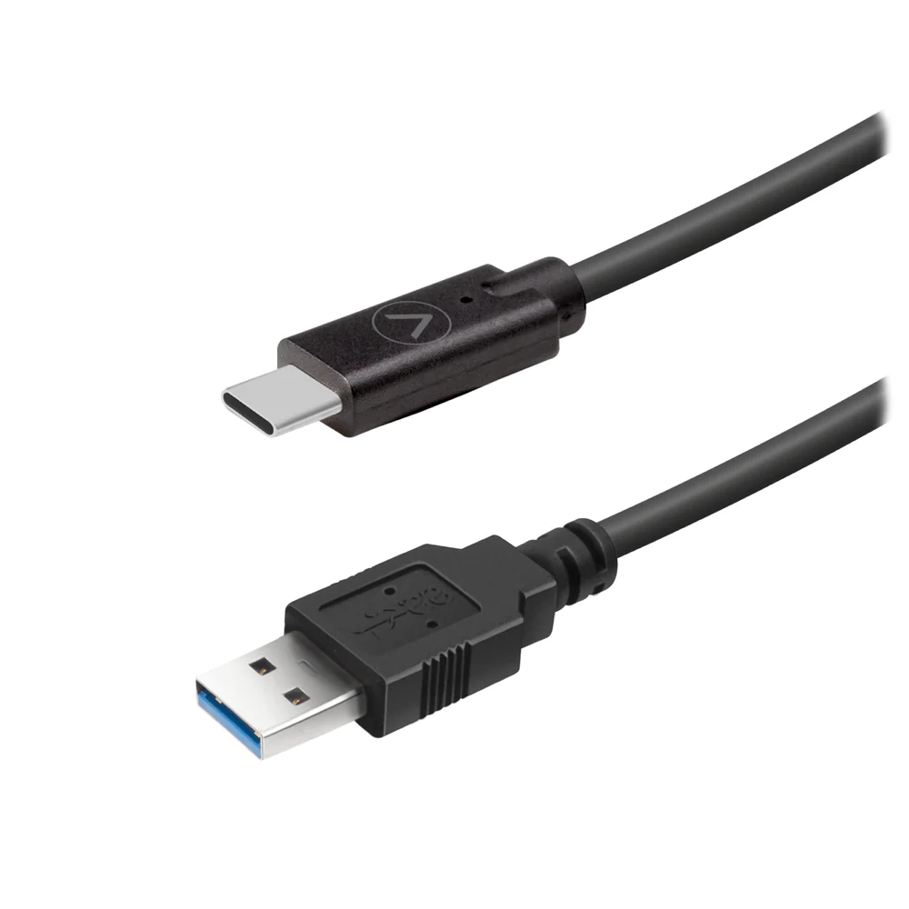 USB-A/USB-C-Kabel, 1,5 m, schwarz
