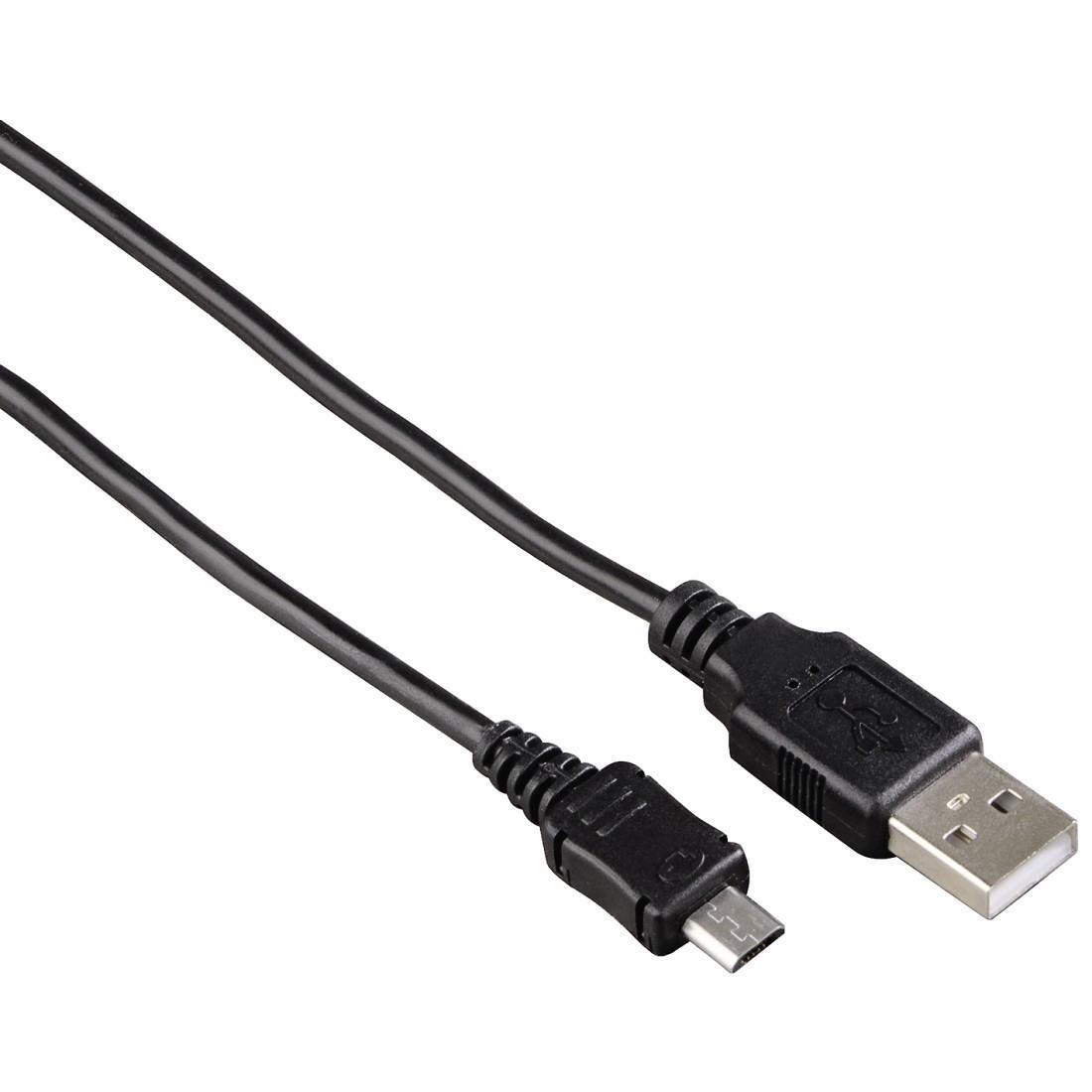 Lade-/Datenkabel, Micro-USB, 0,6 m, Schwarz (00178389)