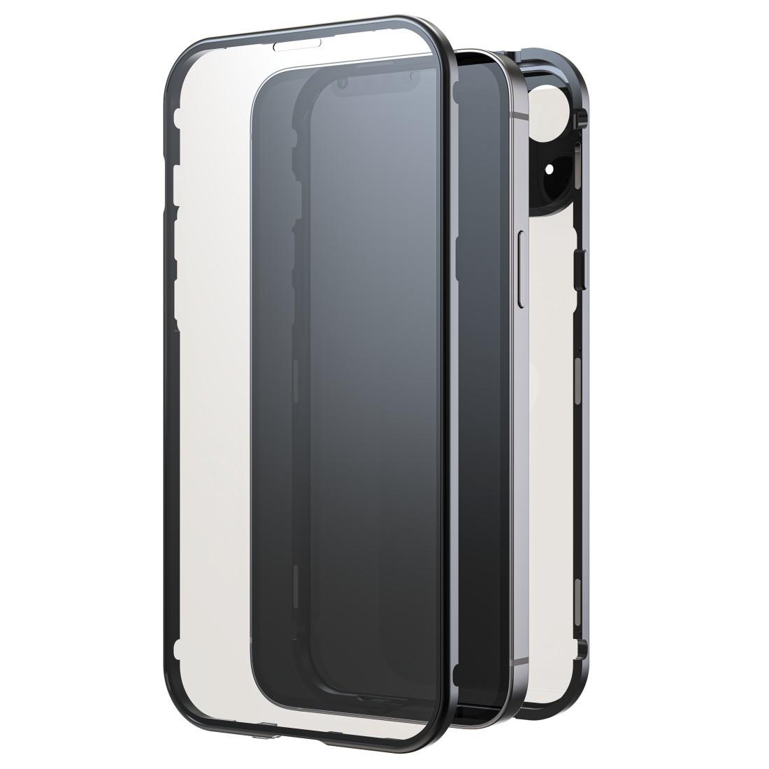 Cover "360° Glass" für Apple iPhone 15 Plus, Schwarz (00221299) Handyhülle