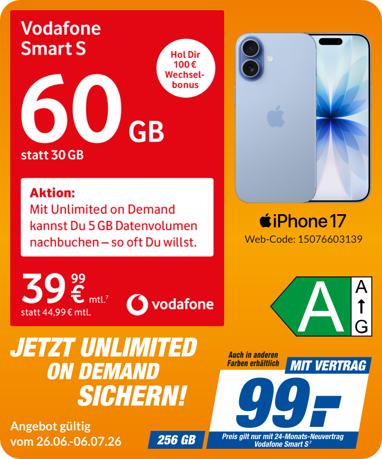 iPhone 17 mit Smart S für 99€!