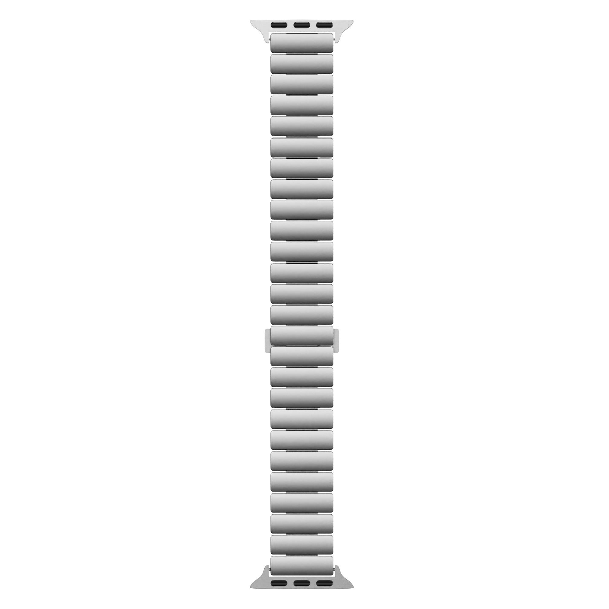 Armband Elite Strap für Apple Watch 42 (Serie 1/ 2/ 3)/ 44/ 45/ 46/ 49mm Silver (23128)