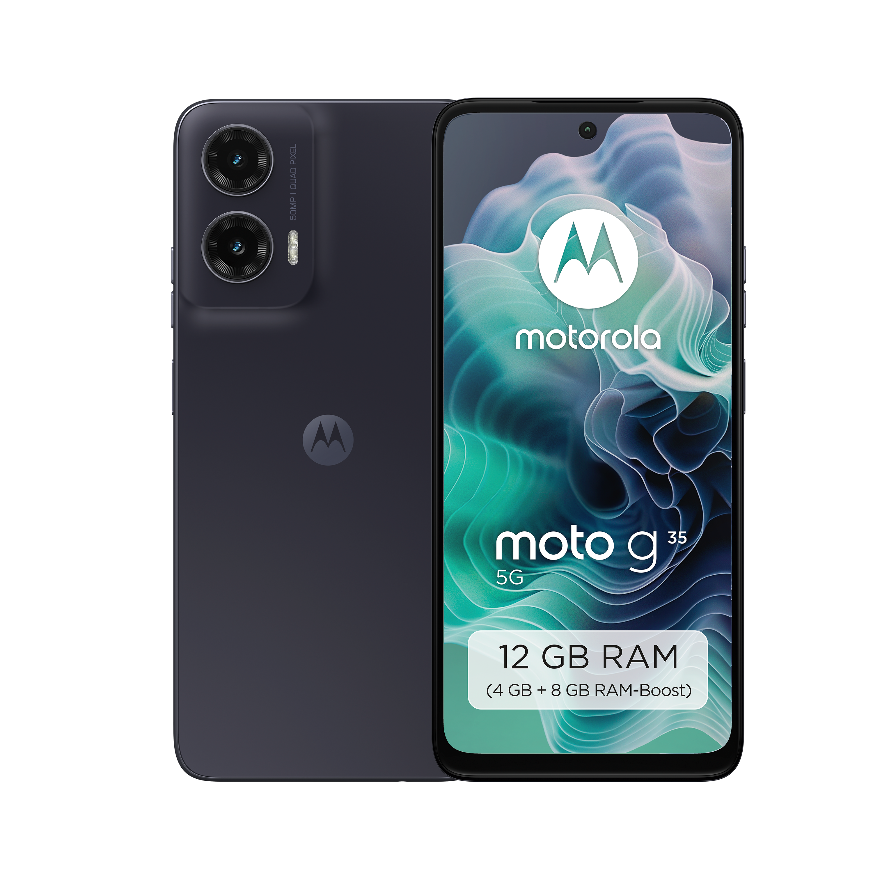 moto G35 5G 4GB + 128GB Midnight Black Smartphone