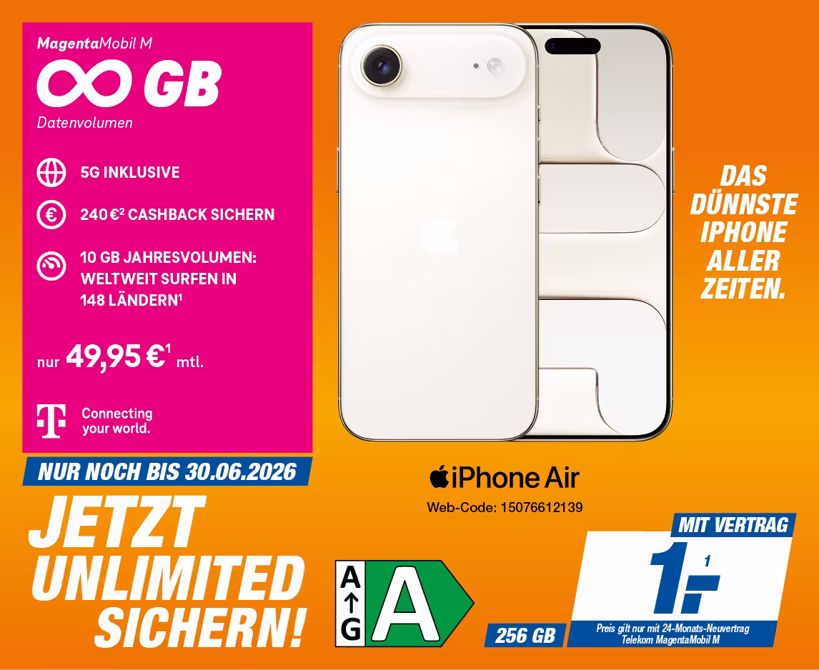 iPhone Air mit Telekom MagentaMobil M
