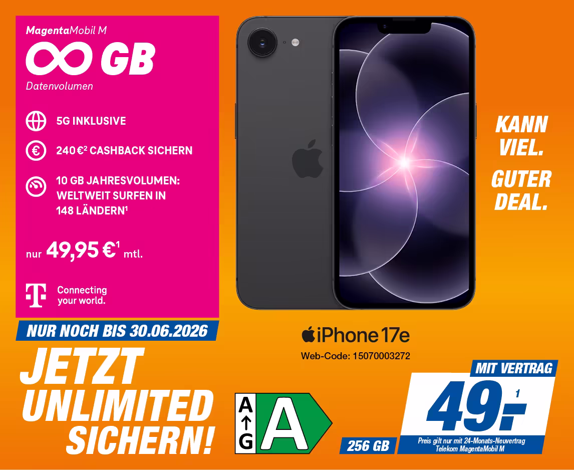 iPhone 17e mit Telekom MagentaMobil M