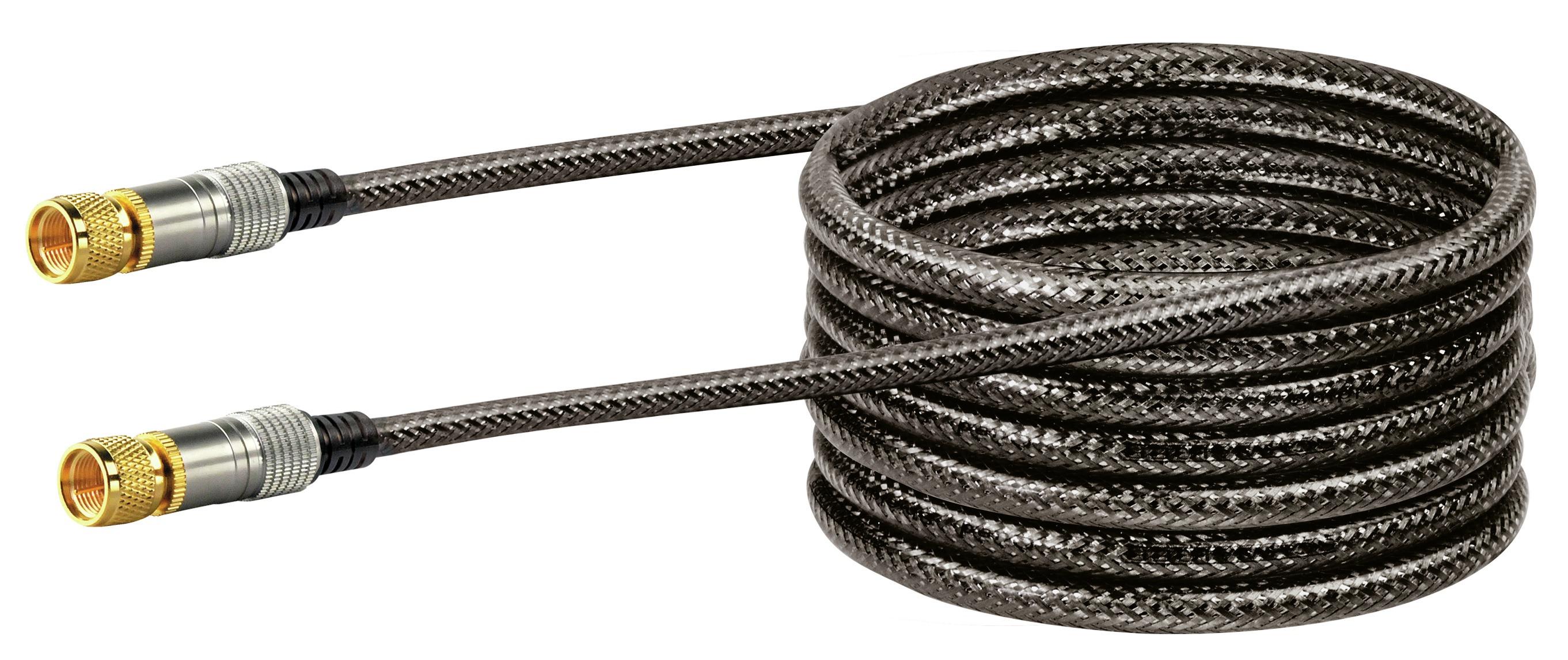 SAT Anschlusskabel (110 dB) KVCHD75 - F-Stecker, 7,5m