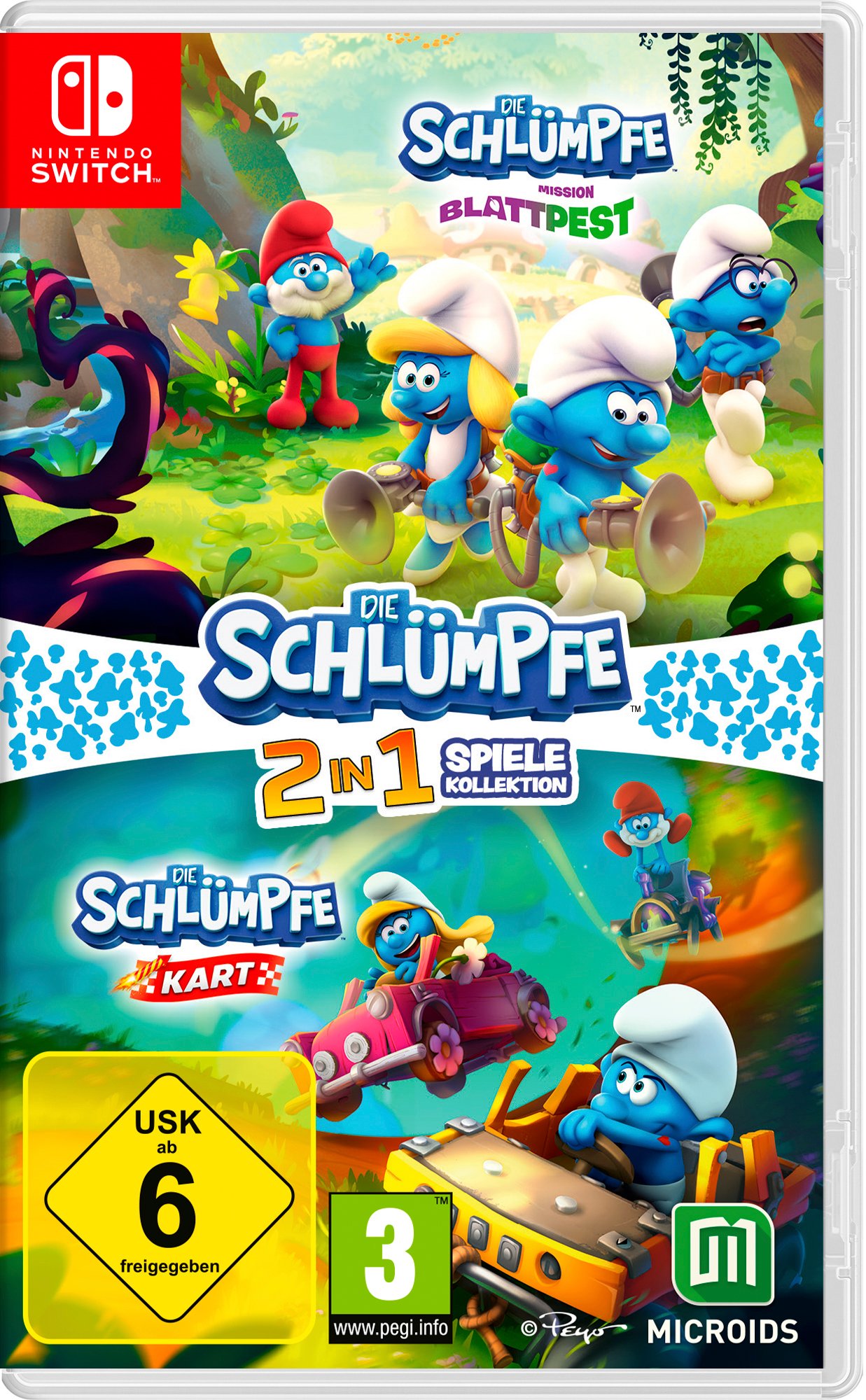 Die Schlümpfe 2in1 Spiel Nintendo Switch-Spiel