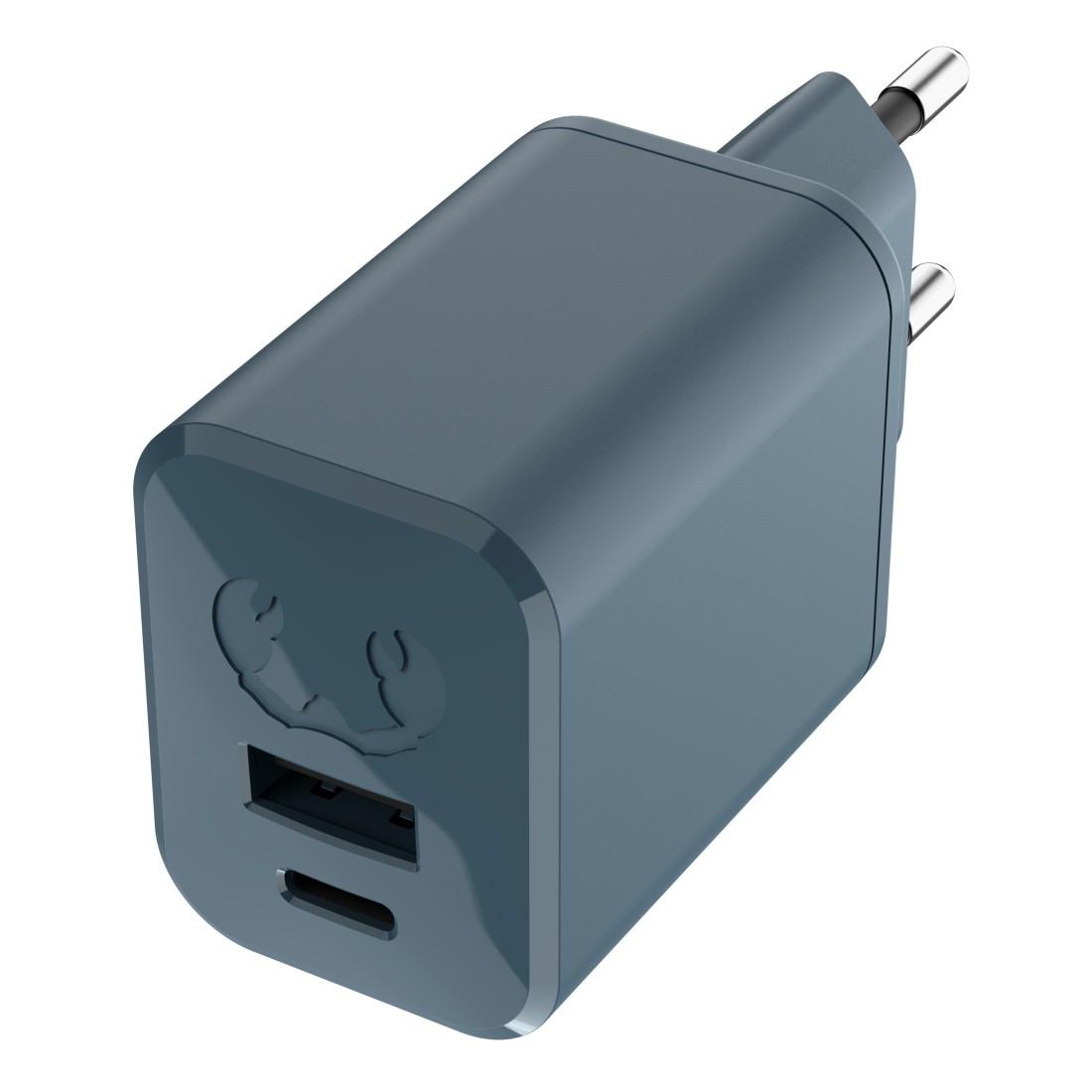 Mini-Charger USB-C und USB-A, PD 45W, Dive Blue (00220552)