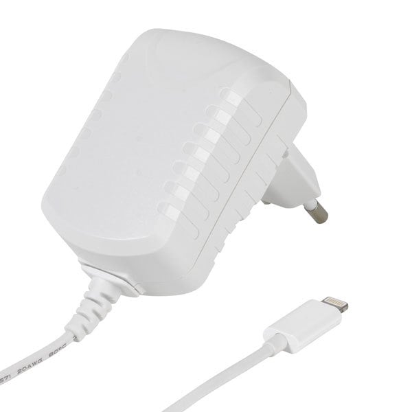 MFI Lightning Ladegerät für Apple Geräte weiß (33906)