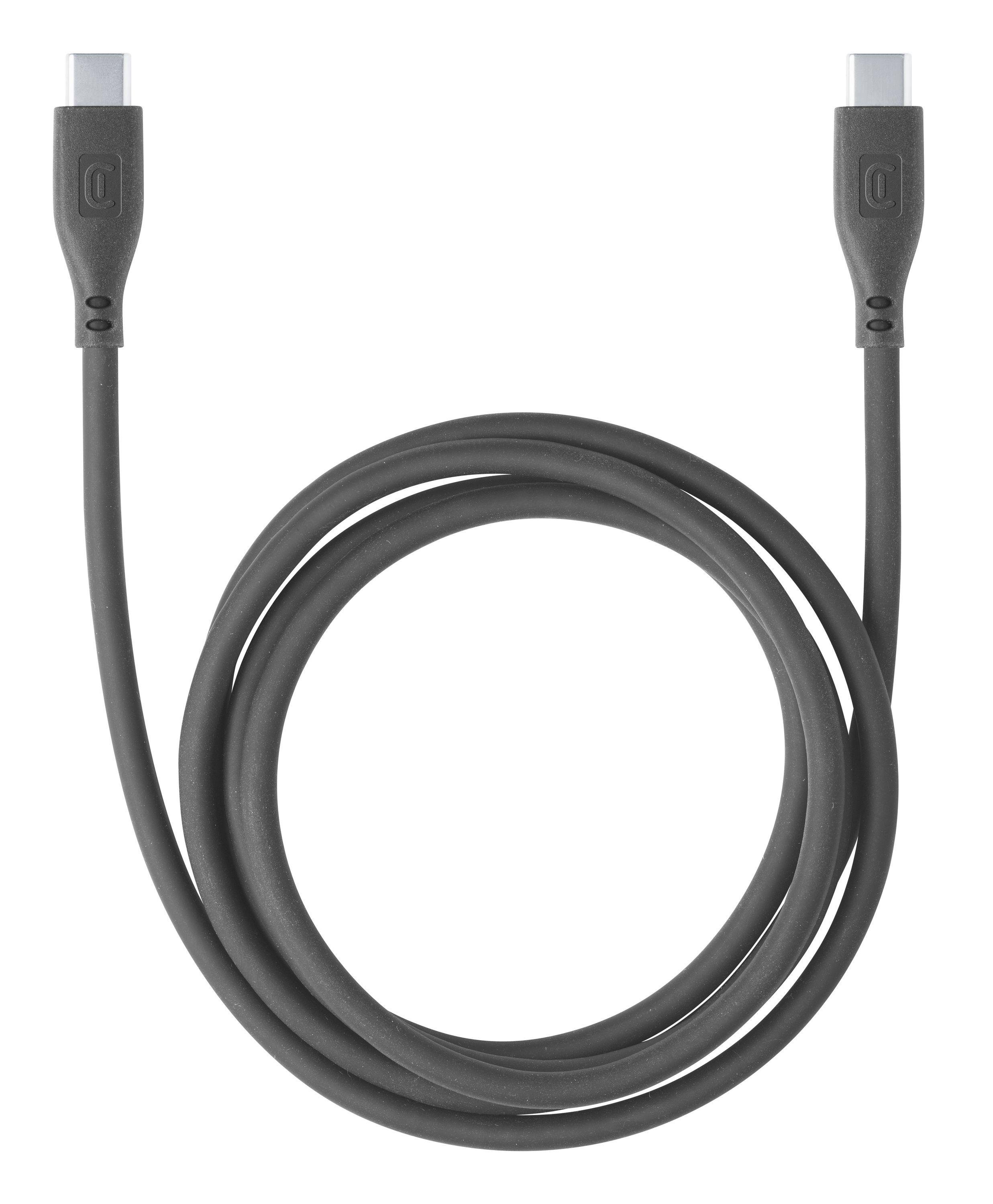 Soft Data Cable USB Typ-C/ Typ-C 1,2m Black (60190)