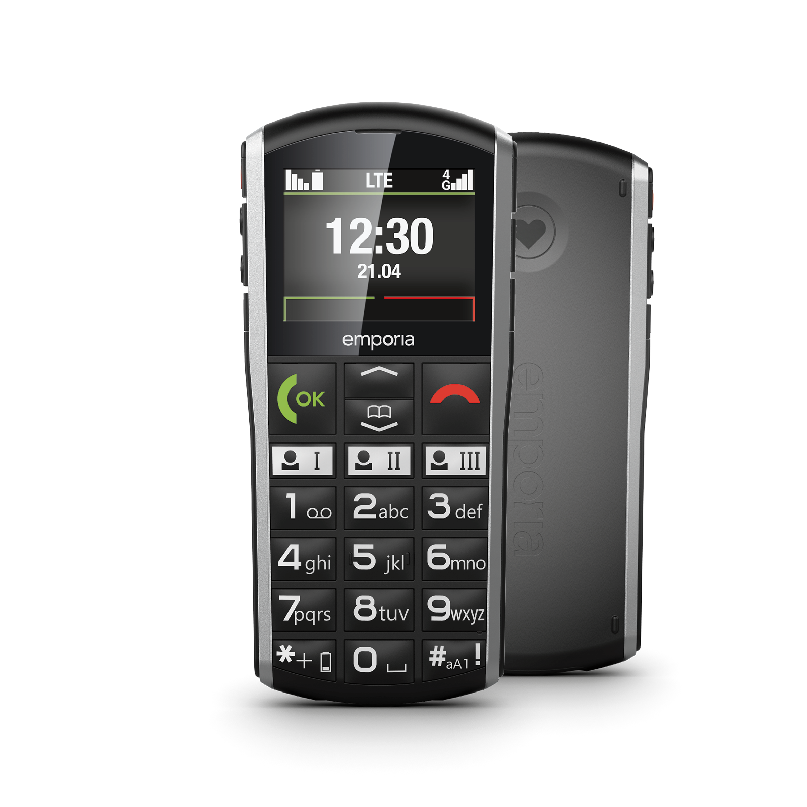 SIMPLICITY 4G, Schwarz - Modell 2025 Handy