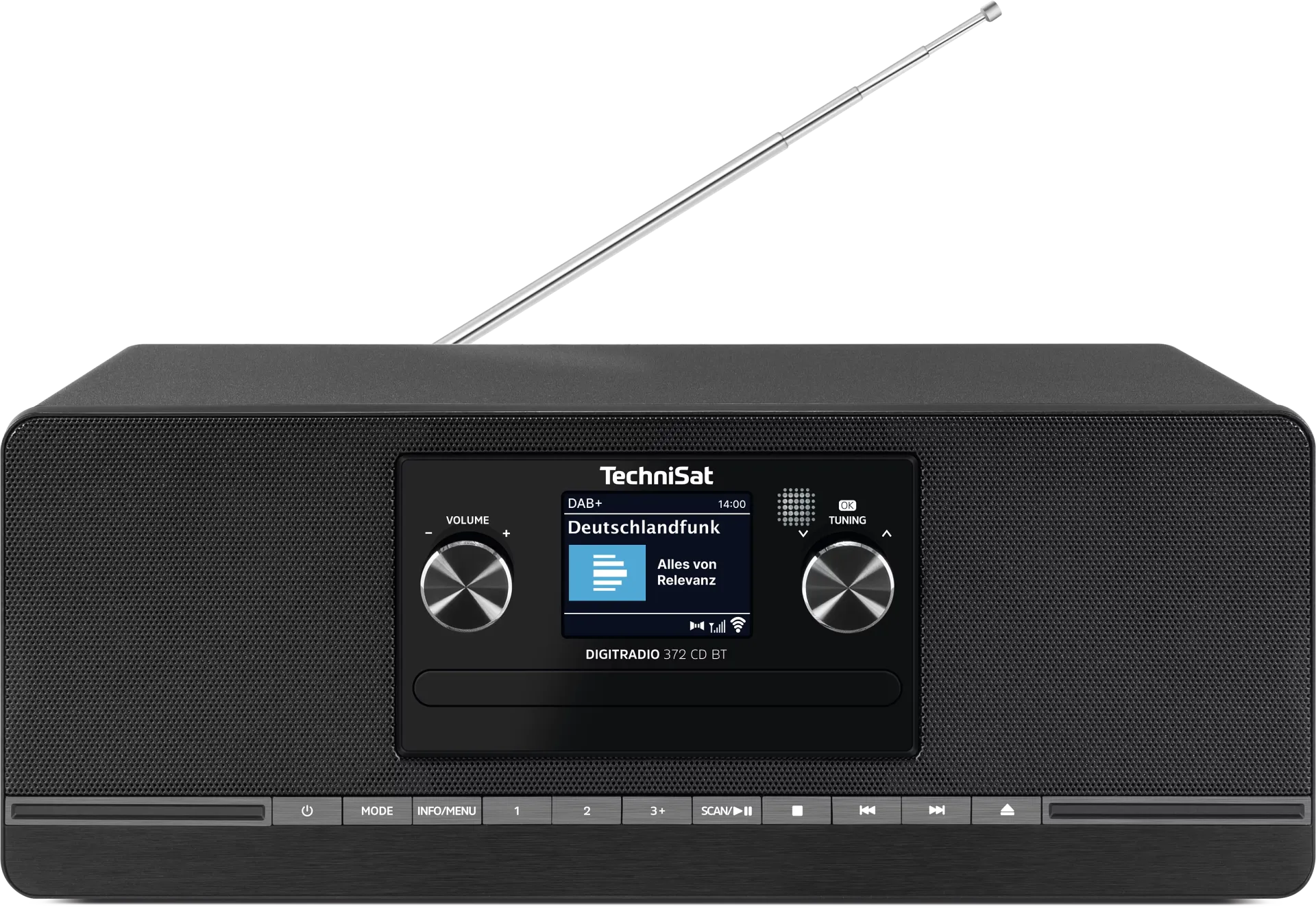 DIGITRADIO 372 CD BT schwarz DAB+ Radio mit CD Player