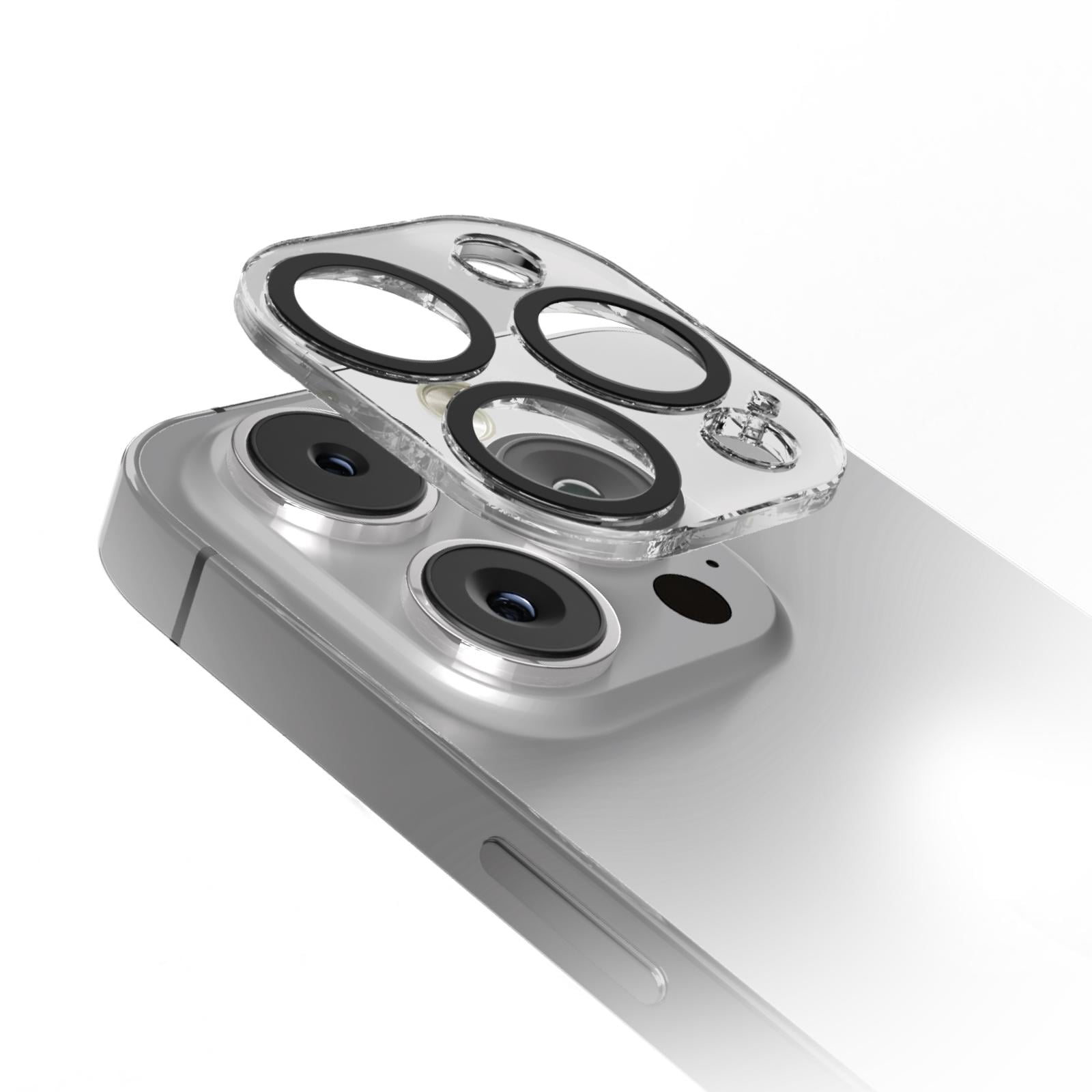 Kameralinsenschutz für Apple iPhone 16 Pro/iPhone 16 Pro Max, Transparent