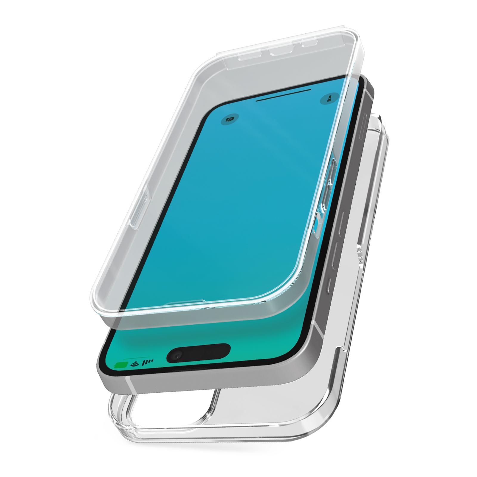 Cover Full Body 360° für iPhone 15 - Extreme Collection, Transparent