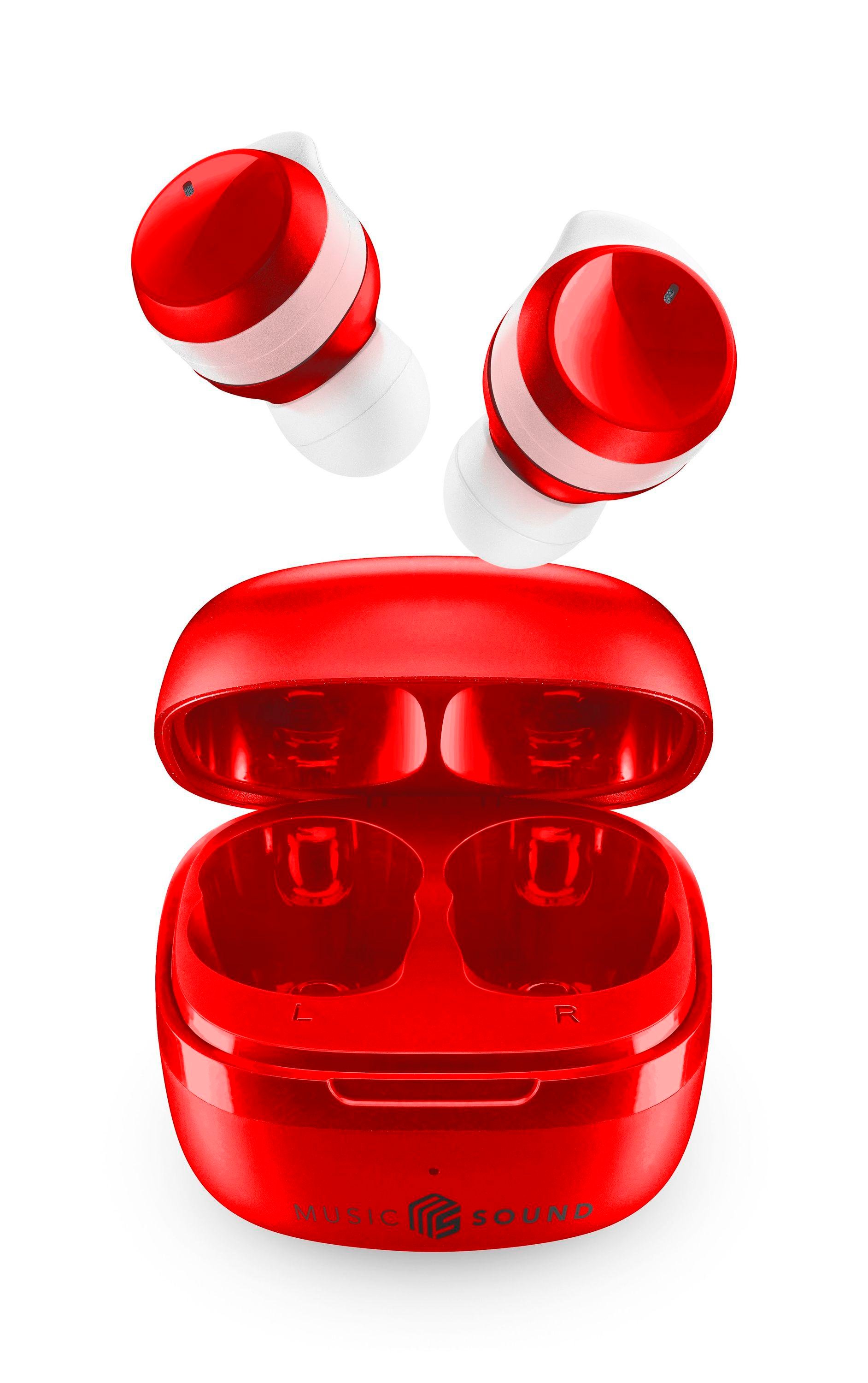 Music & Sound Bluetooth Earphones FLOW Red (60600)