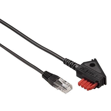 DSL-Box-Kabel, TAE-F-Stecker - Modular-Stecker 8p2c, 3 m, schwarz