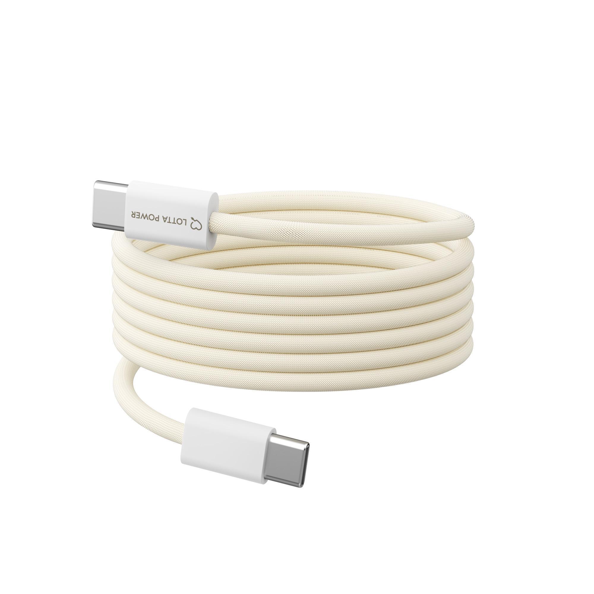 Magnetisches Ladekabel USB Typ C auf USB Typ C 100W 1.5 m Sand