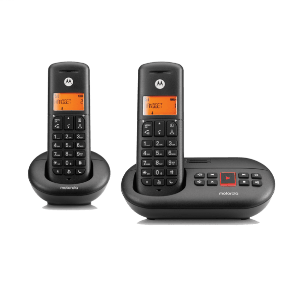 E212 Duo, Schwarz Schnurloses Telefon