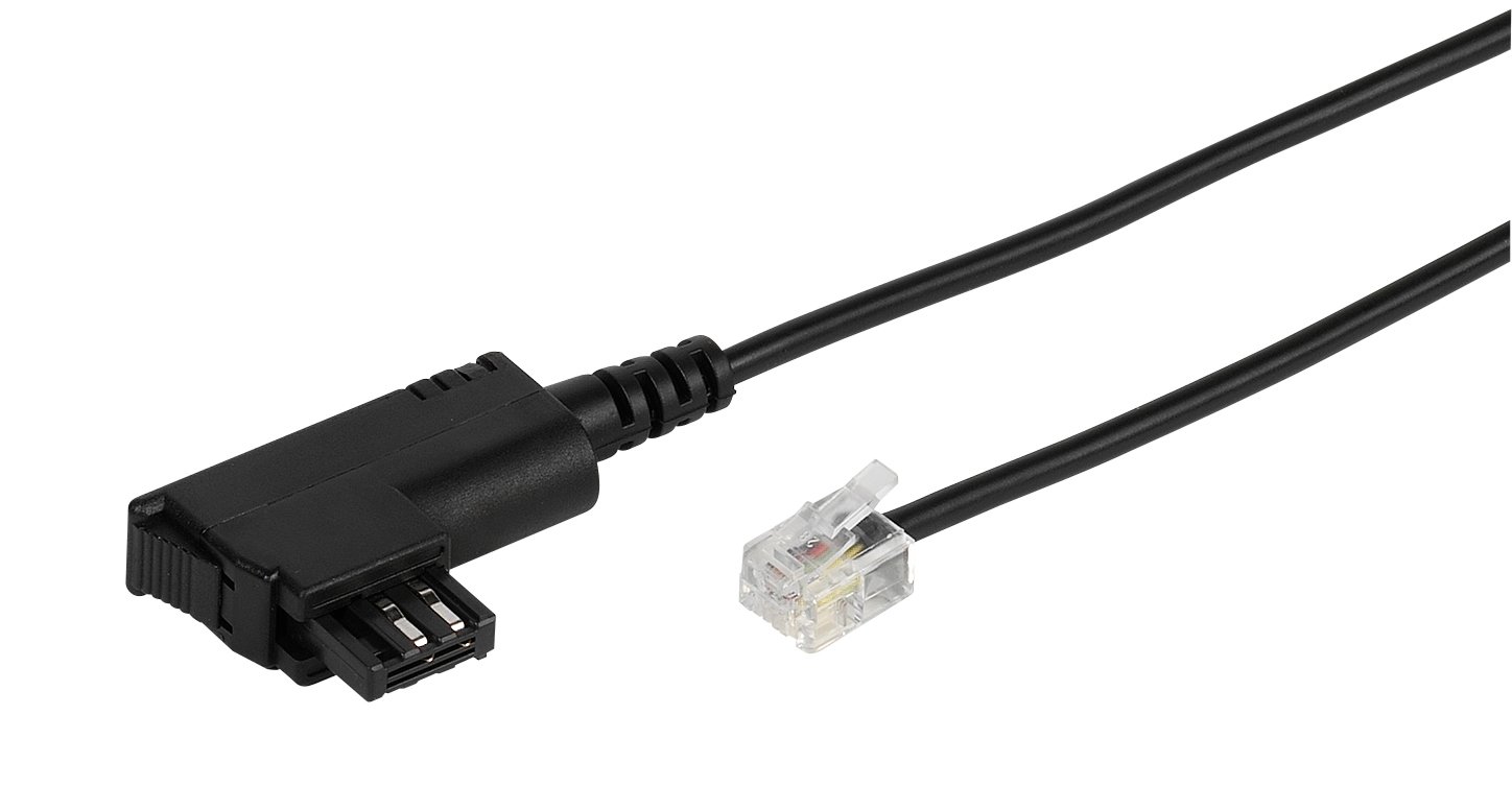 Anschlusskabel für Modem, TAE-N-Stecker auf RJ11-Stecker 4p2c, 10m (45090)