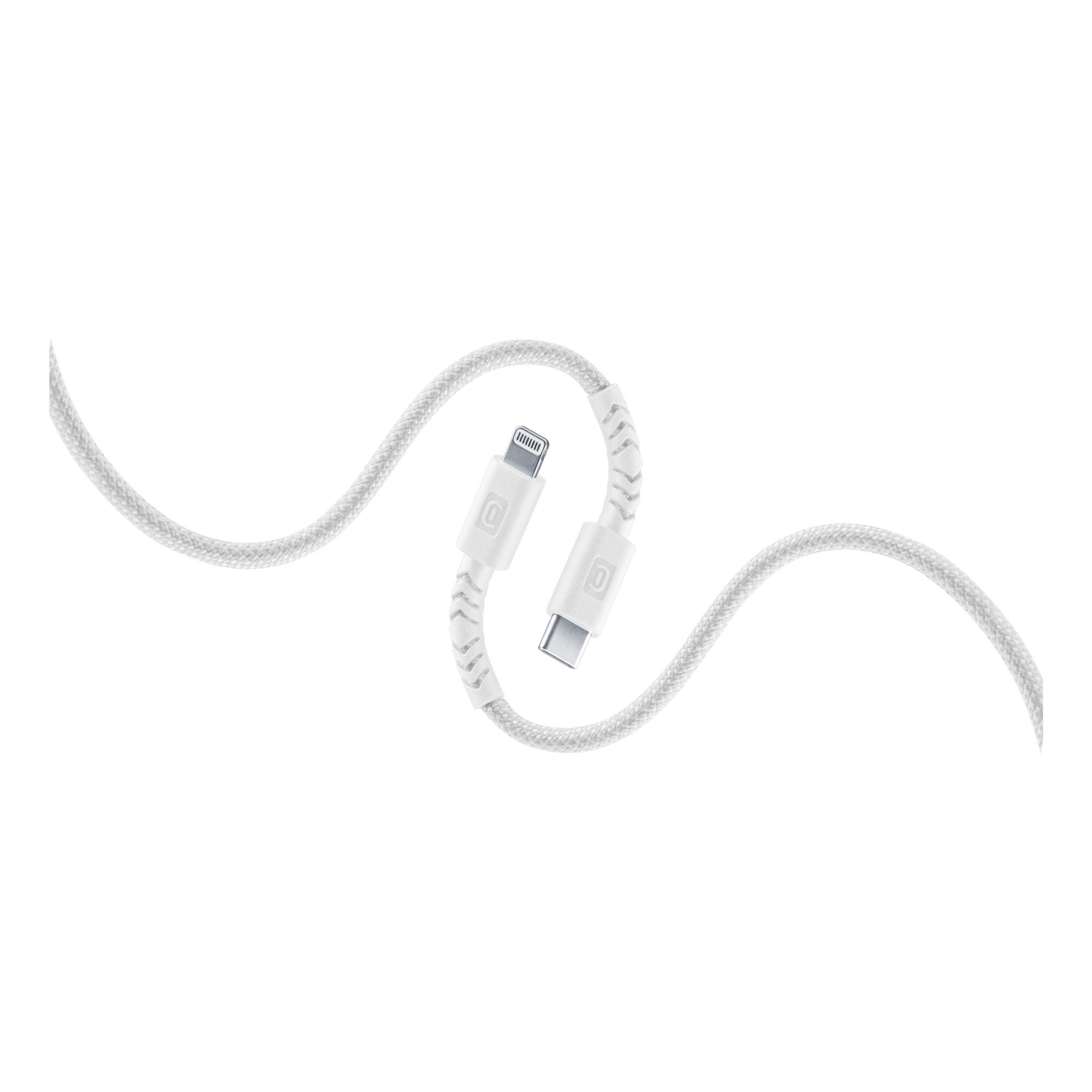 Flexi Braided Data Cable 1,5 m USB Typ-C/ Lightning White (61623)