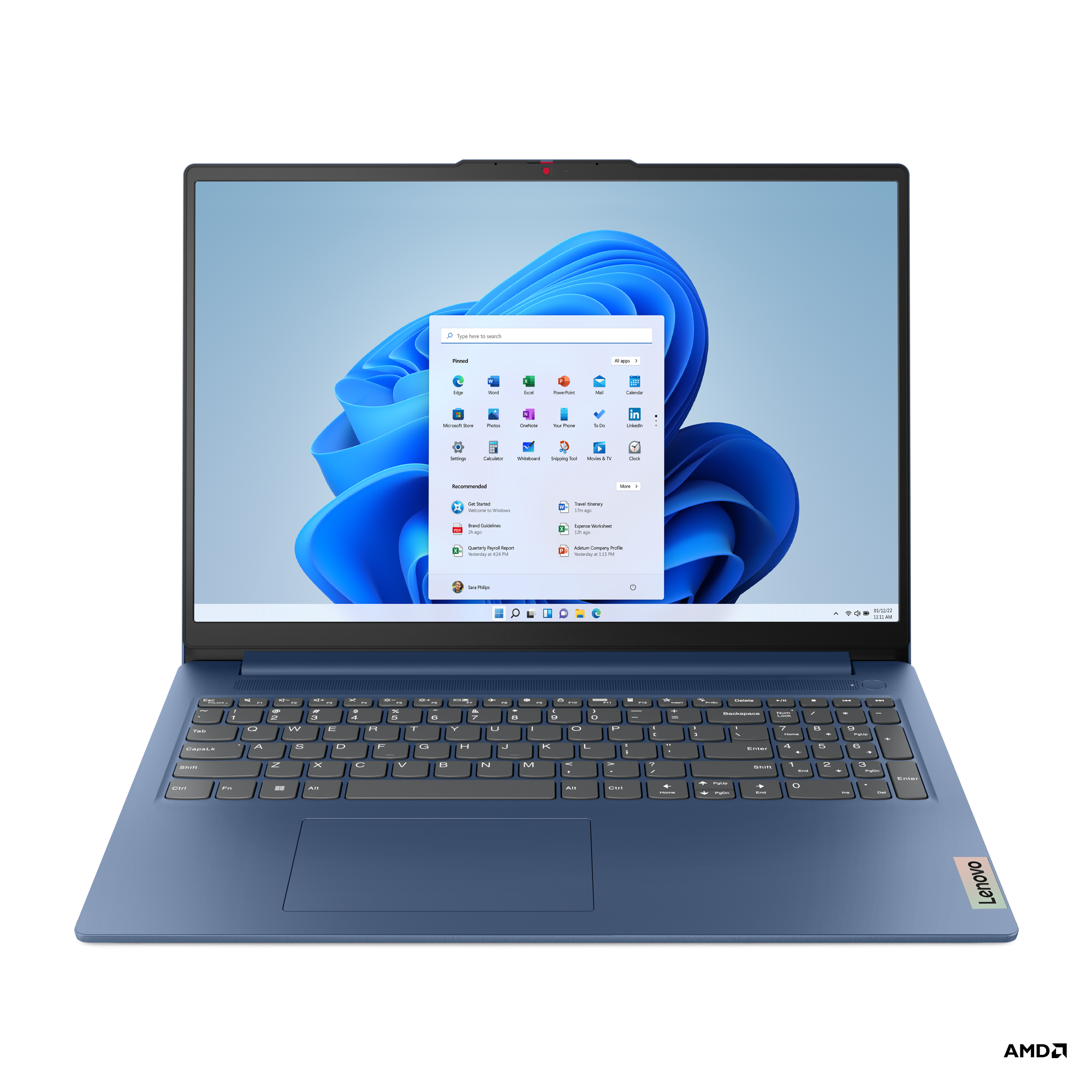 IdeaPad Slim 3 16ABR8, Abyss Blue, 16 Zoll, WUXGA, AMD Ryzen 5 5625U, 16 GB, 512 GB M.2 SSD