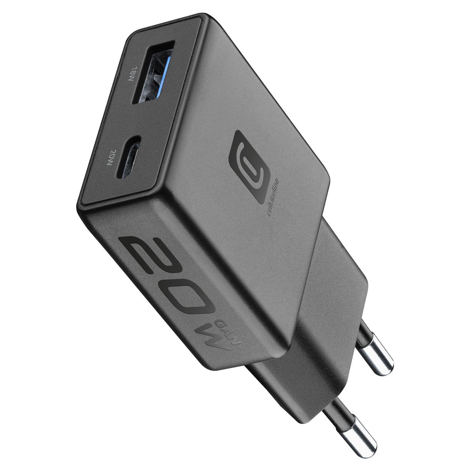 POWER LITE Travel Charger 20W Black (61664) Schnellladegerät (USB-A + USB-C)