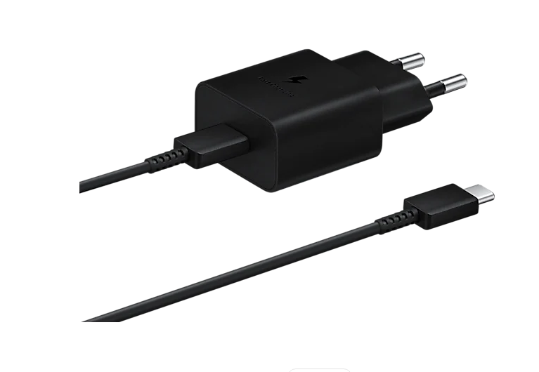 Schnellladeadapter mit Datenkabel (USB Type-C, 15 Watt) EP-T1510, schwarz