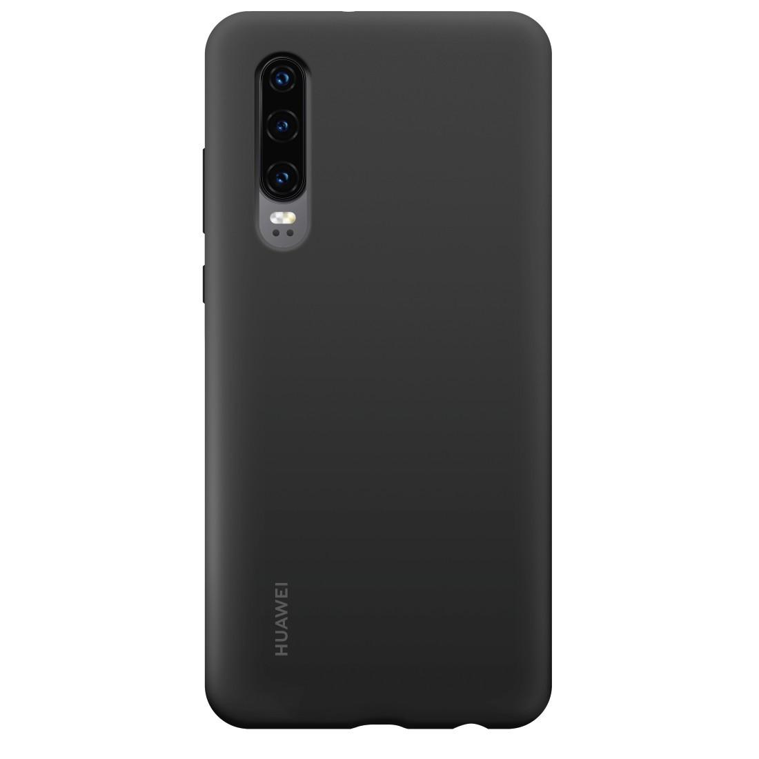 Cover "Silicone Car Case" für HUAWEI P30, Schwarz (00190227) Handyhülle