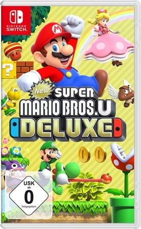 Switch Lite grau +  + New Super Mario Bros. U Deluxe Switch Spielkonsole