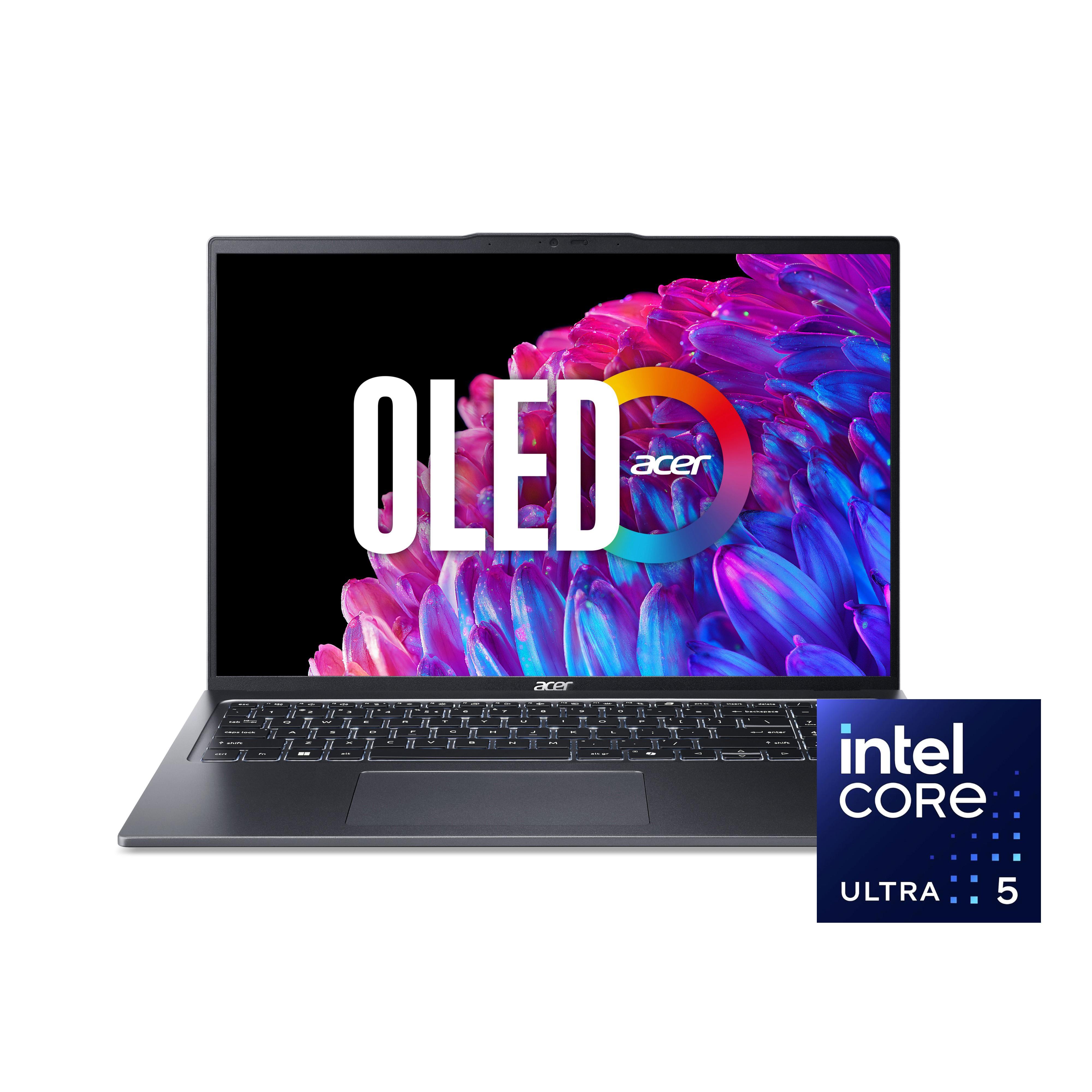 Swift Go OLED (SFG16-72-5196), Copilot+ PC, 16,3 Zoll, 3.2K, Intel Core i5-125U Ultra, 16GB, 512GB