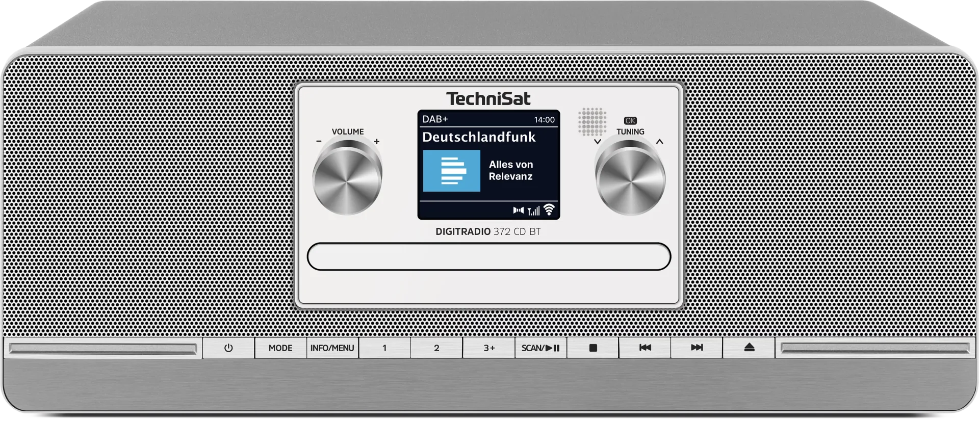 DIGITRADIO 372 CD BT, anthrazit/silber DAB+ Radio mit CD Player