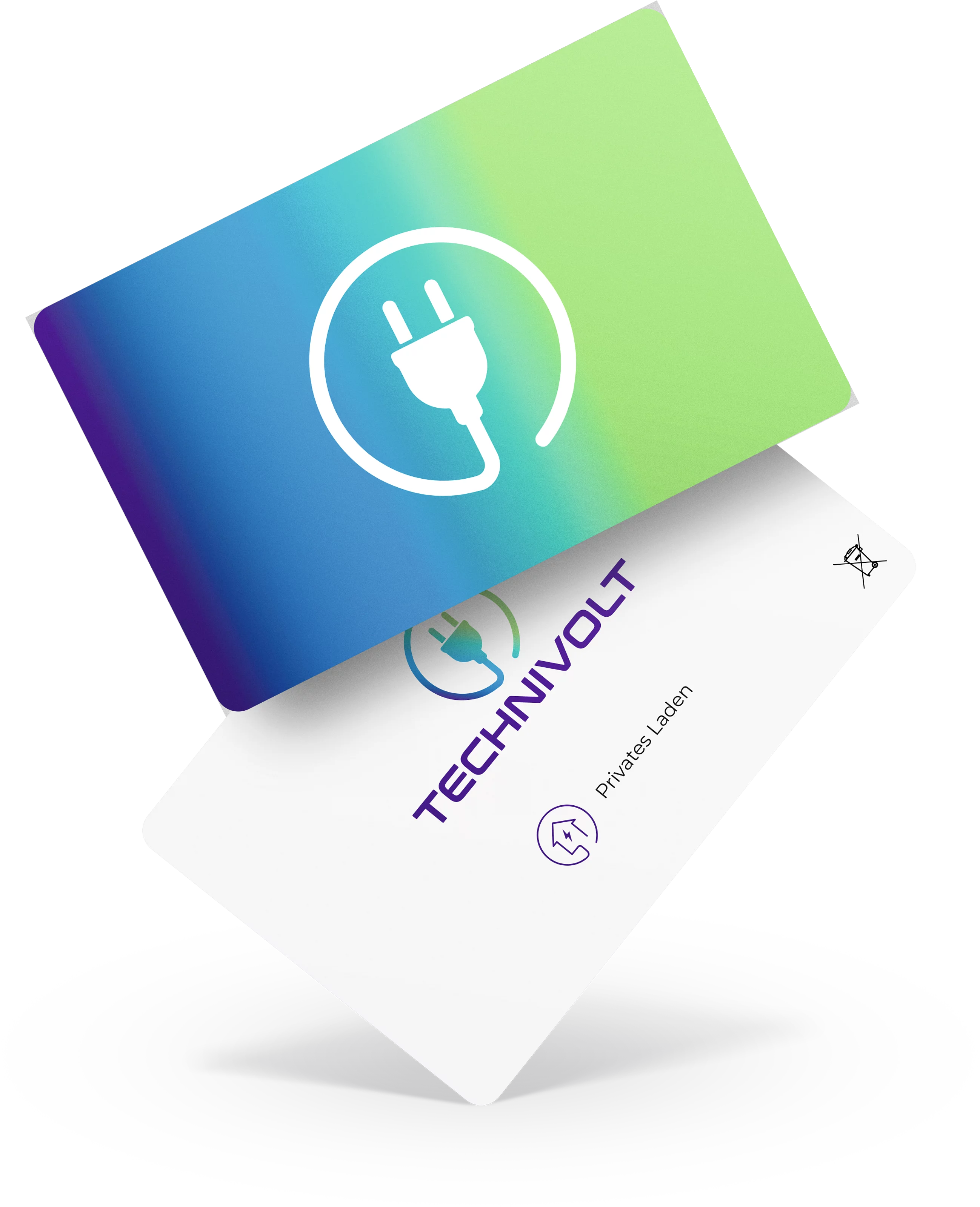 RFID-Karte "Privates Laden", weiß