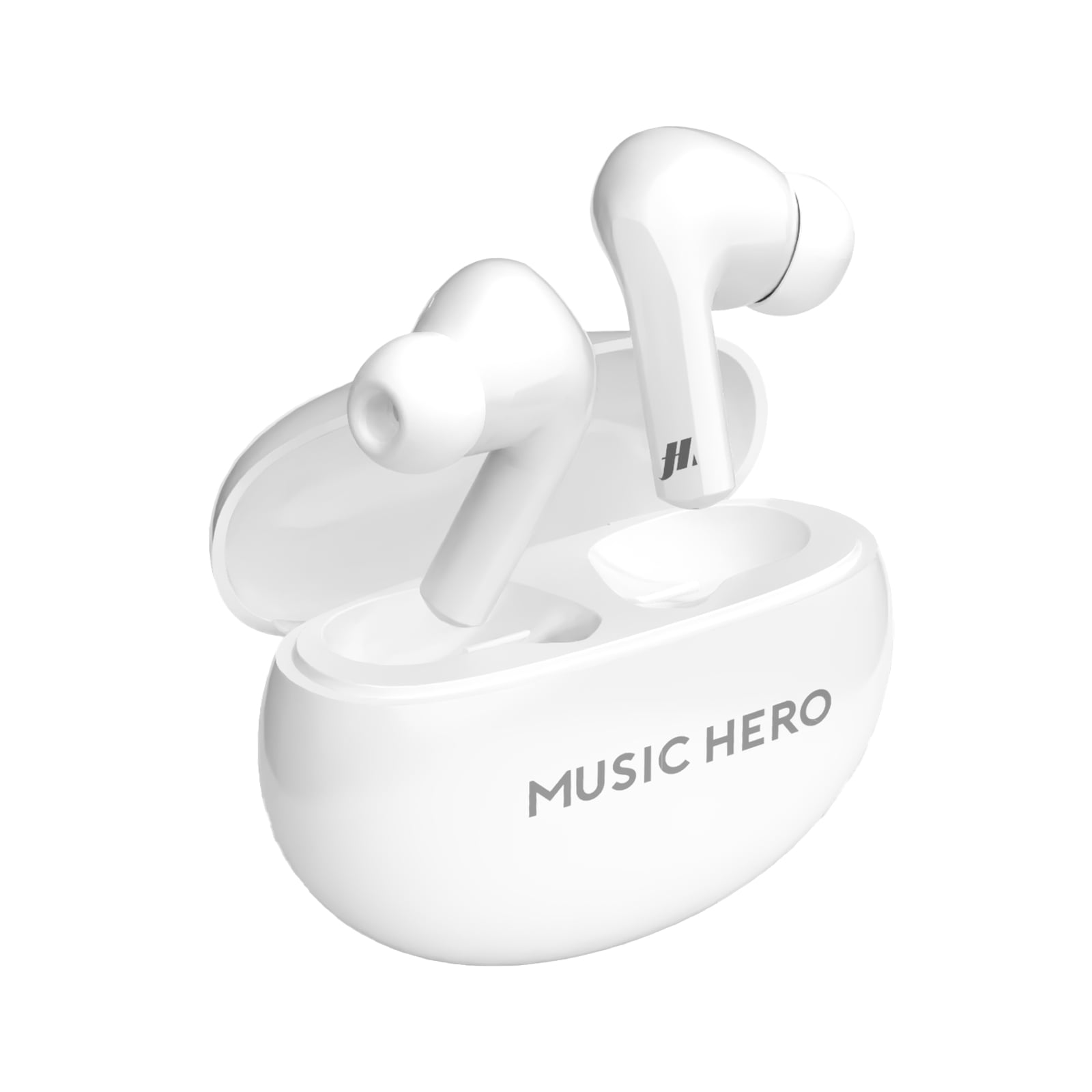 TWS X-BEAT – Twin-Ohrhörer mit automatischer Einschaltung und Ladecase, Weiß In-Ear Kopfhörer