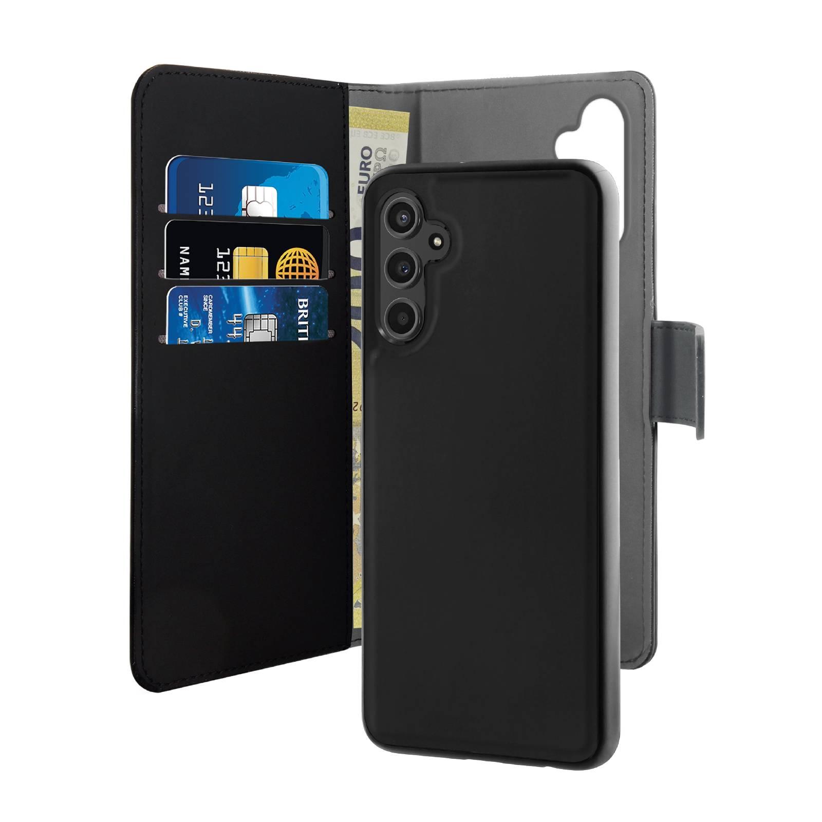 Wallet Detachbale 2 in 1 case for Samsung Galaxy A15, Schwarz
