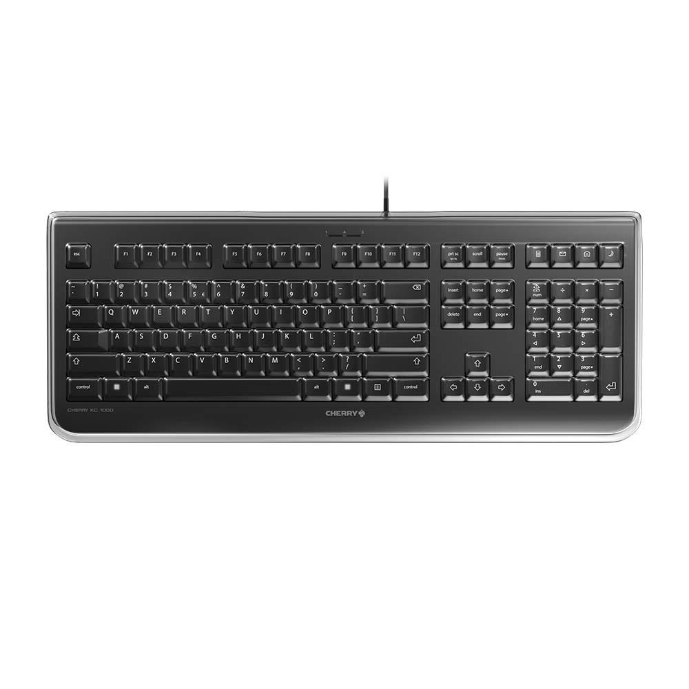 KC 1068 kabelgebundene IP68 Tastatur, Schwarz
