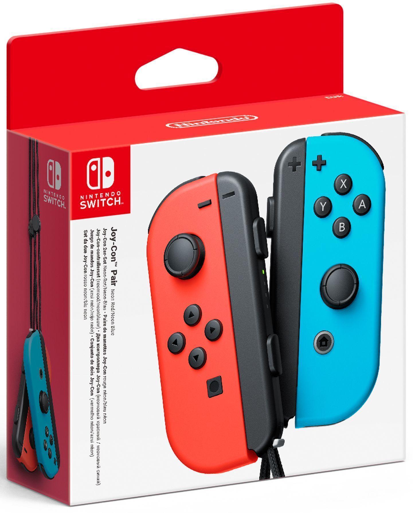 Joy-Con 2er rot/blau V2 (Wechselbare Batterie) Neon Nintendo Switch Controller