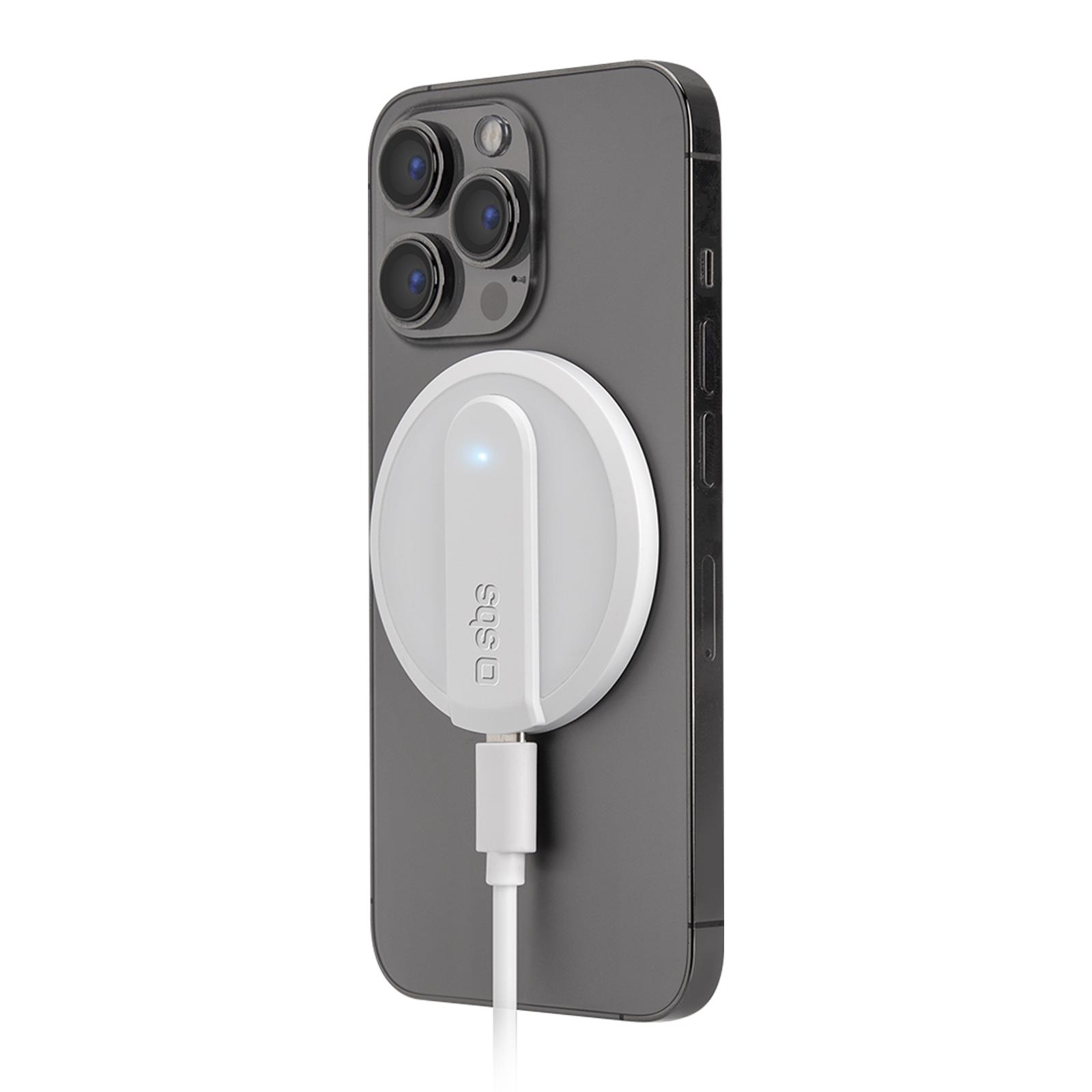MagSafe 10W magnetisches kabelloses Ladegerät Weiß (TECHGMAGW)