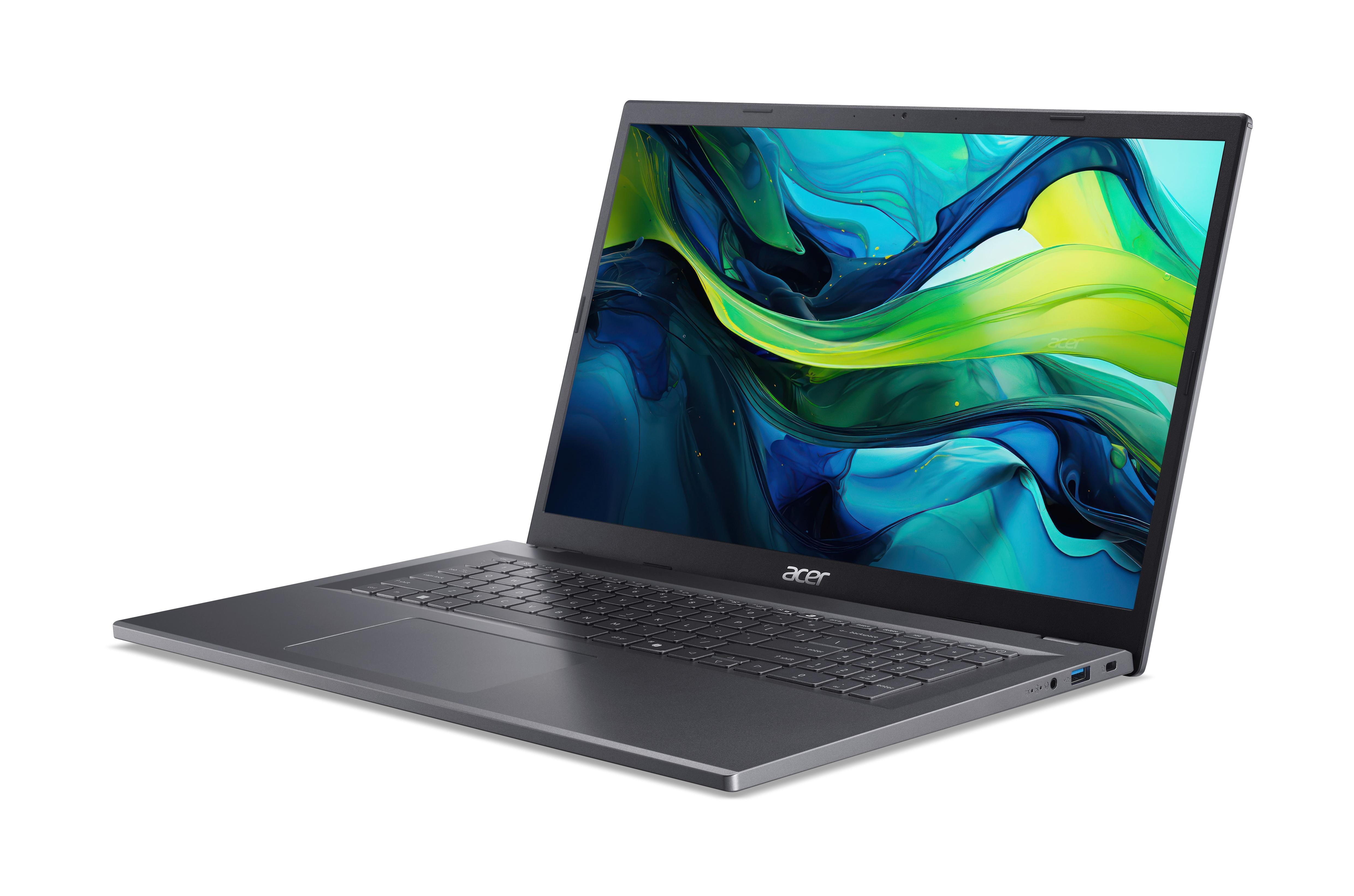 Aspire 17 A17-51M-7991, Steel Gray, 17,3 Zoll, Full HD, Intel Core 7 Prozessor 150U, 16 GB, 512 GB Notebook