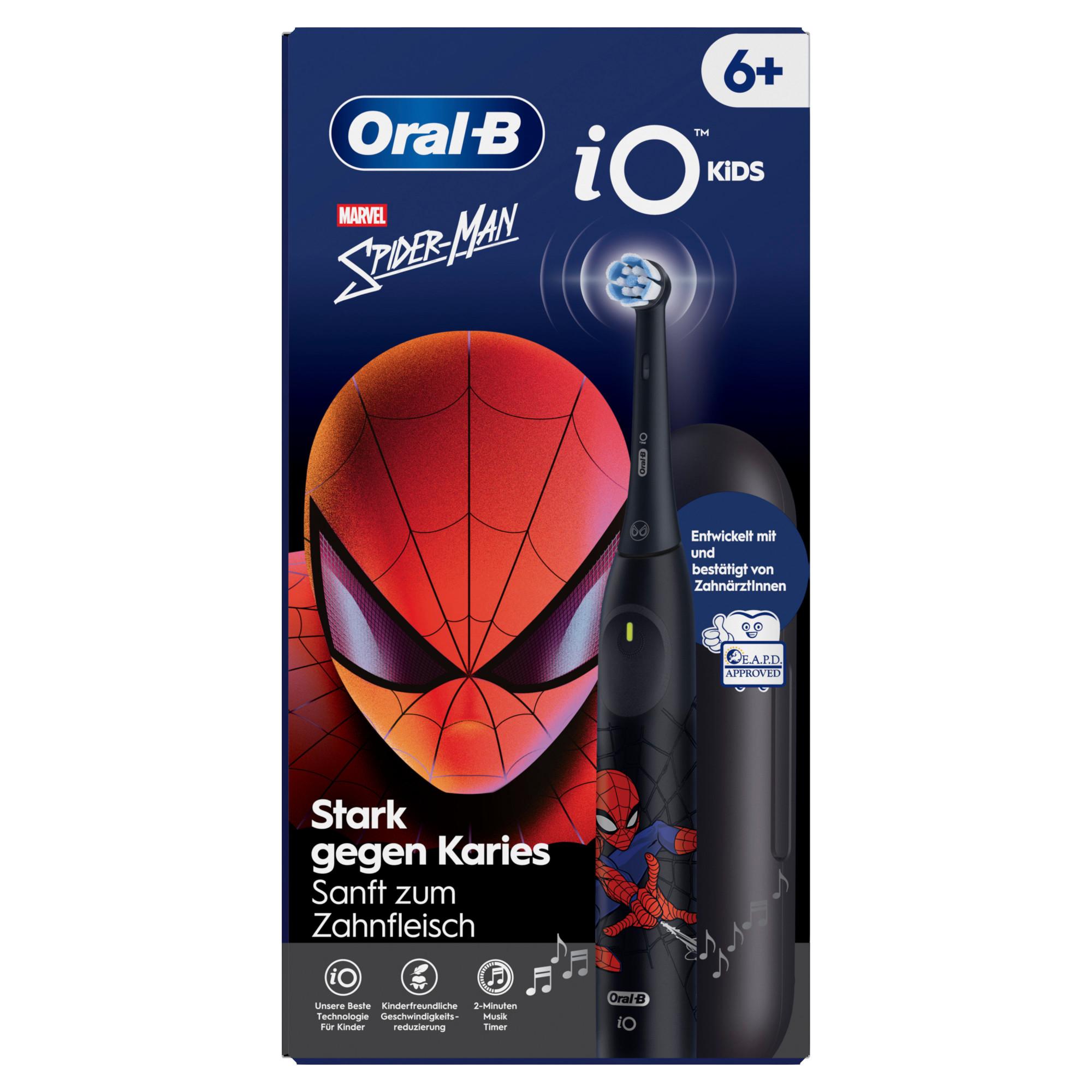 iO Kids 6+ Spiderman inkl. 1 Aufsteckbürste, 1 Reise-Etui Zahnbürste