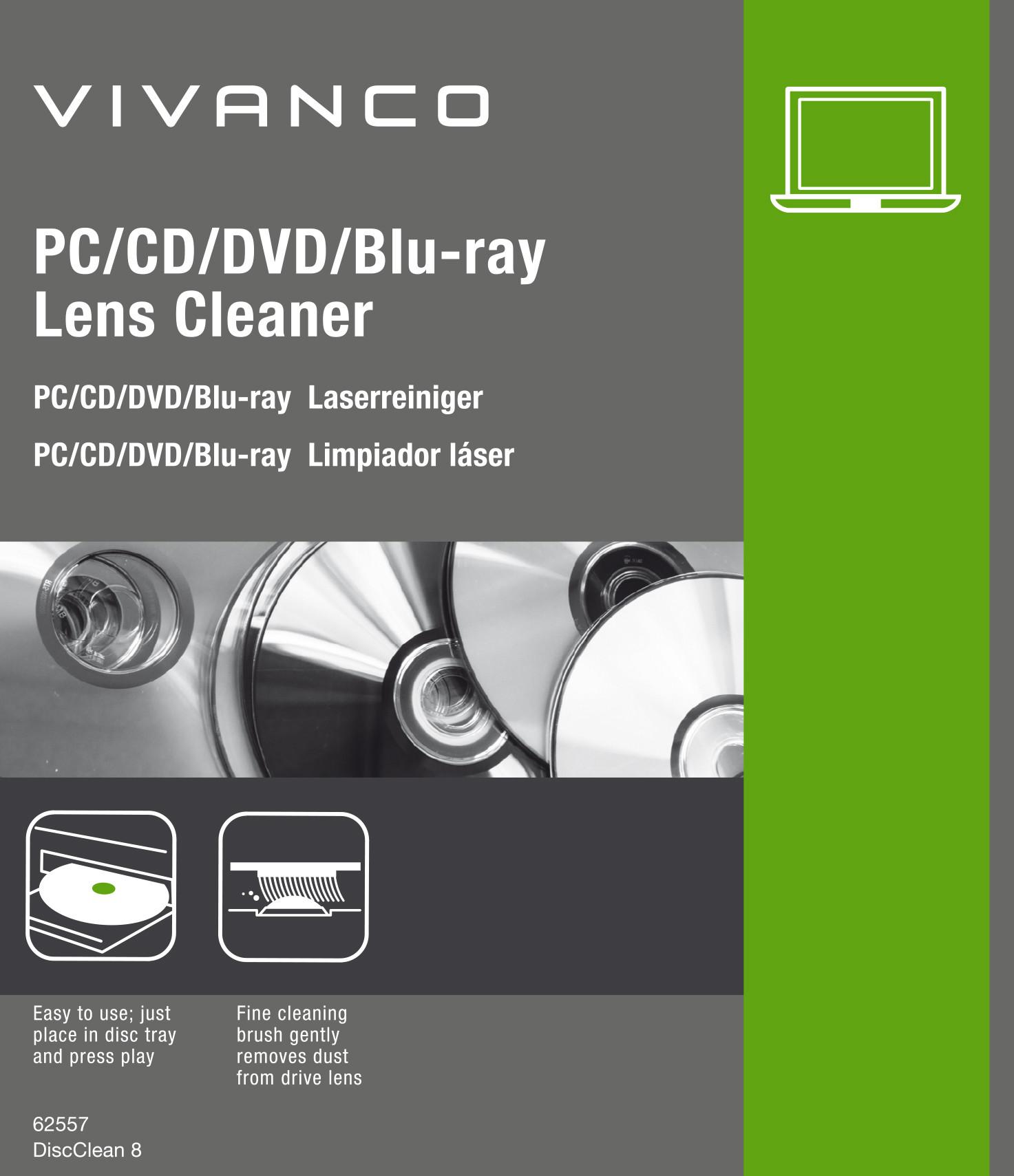 Laserreiniger für PC, CD, Blu-ray und DVD (62557)