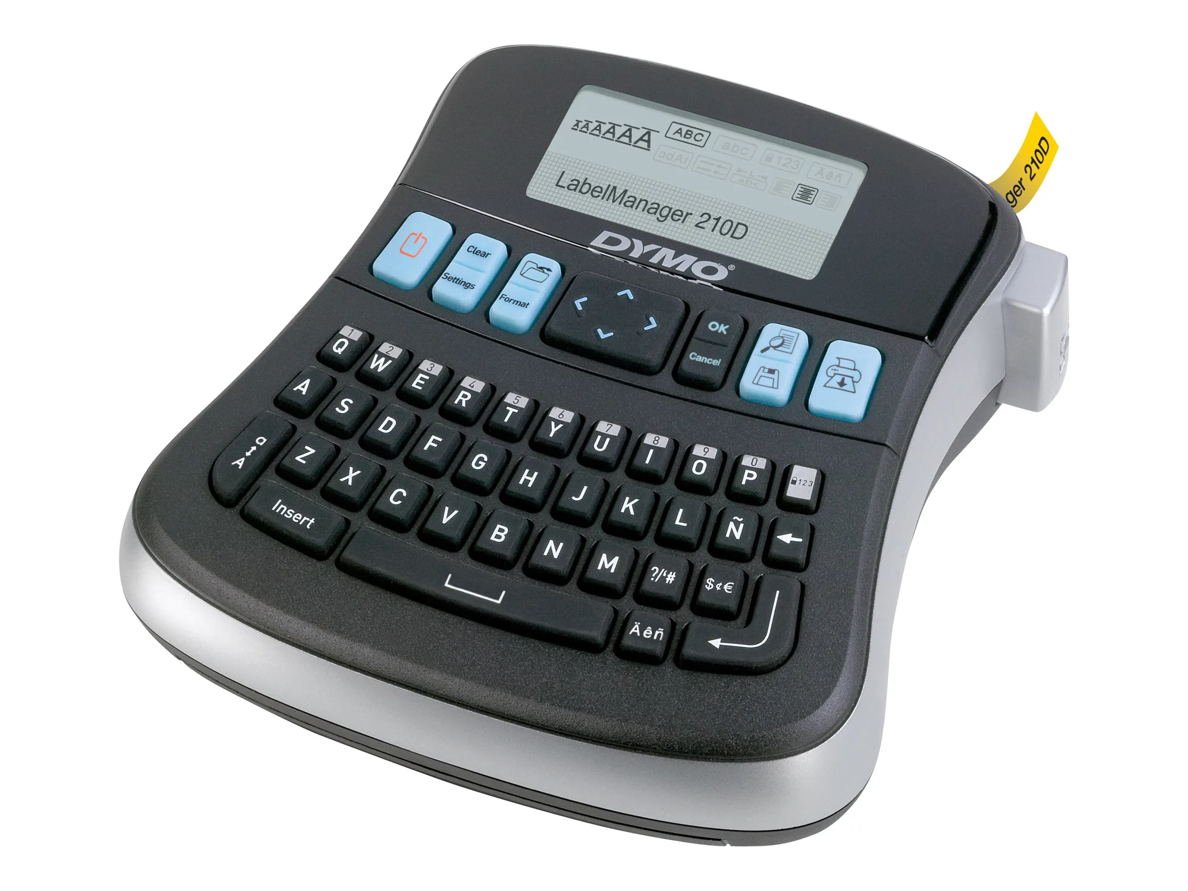 LabelManager 210D+ 6/9/12 mm D1-Bänder QWY UK/HK Beschriftungsgerät