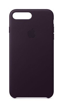 Leder Case für iPhone 8 Plus dunkelaubergine