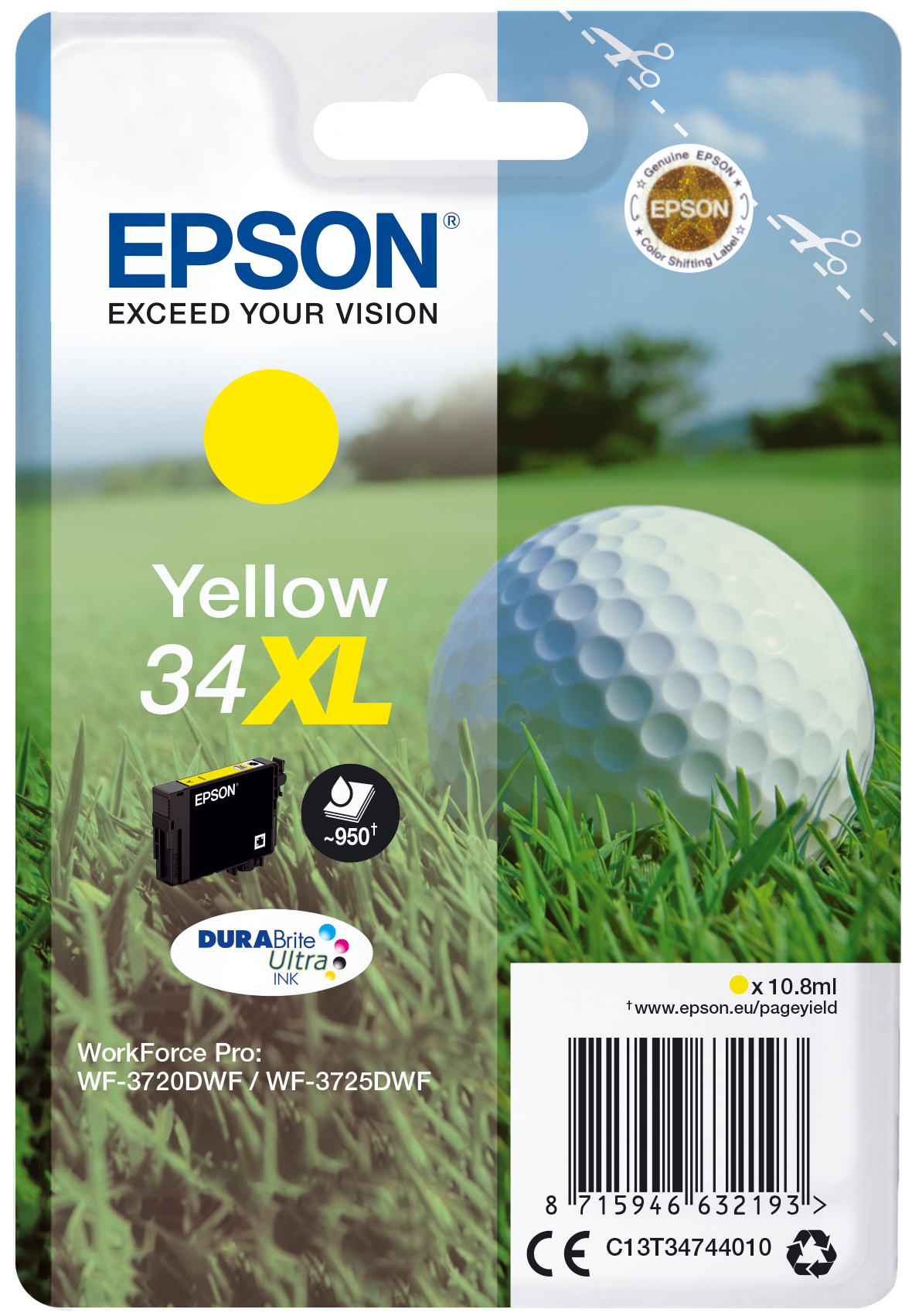 C13T34744010 XL gelb Druckerpatrone