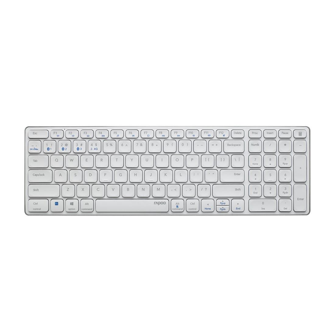 Kabellose Multimodus-Tastatur "E9700M", Weiß, QWERTZ (00217368)
