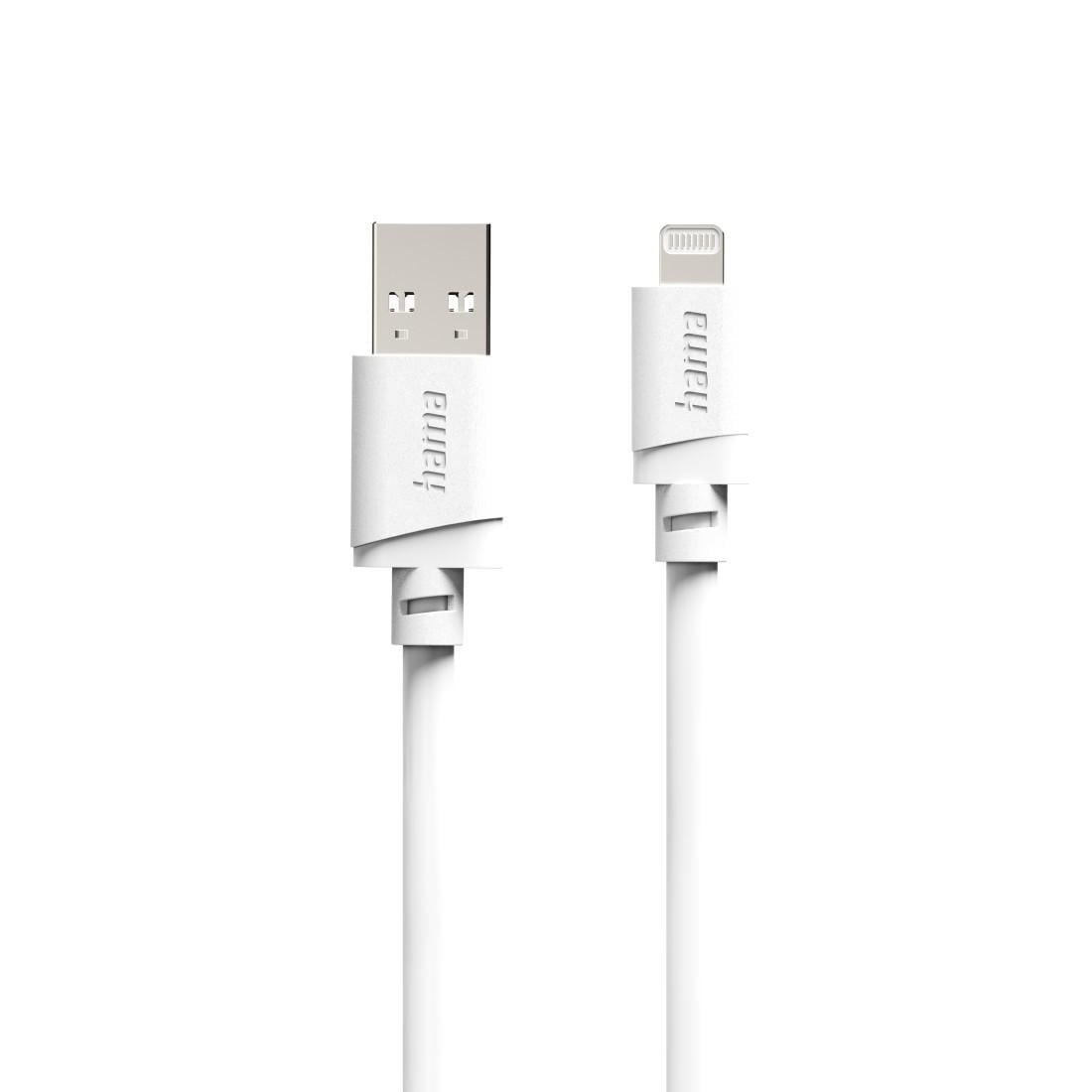 Ladekabel, USB-A - Lightning, für iPhone/iPad, MFi, 2 m, Weiß (00125149)