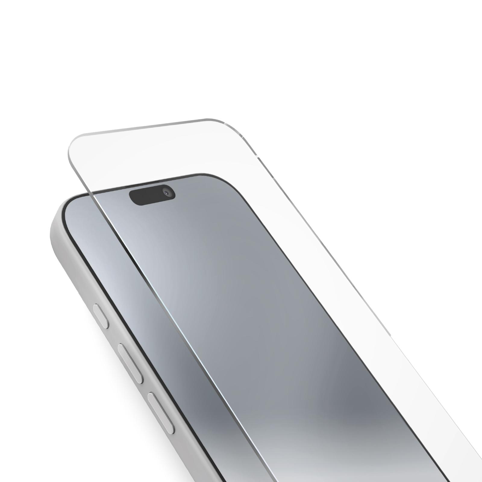 Glas-Displayschutz für iPhone 17/17 Pro/16 Pro, Transparent