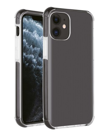 Silikon Hülle für Apple iPhone 12 / 12 Pro (6.1 Zoll) Schutzhülle Matt  Schwarz Backcover Handy Case