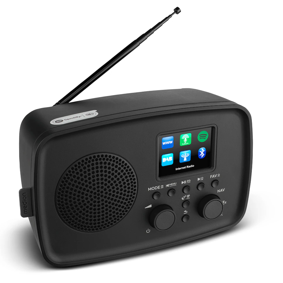 LIFE Internetradio IRE-1 (MD89318) schwarz DAB+ Internetradio
