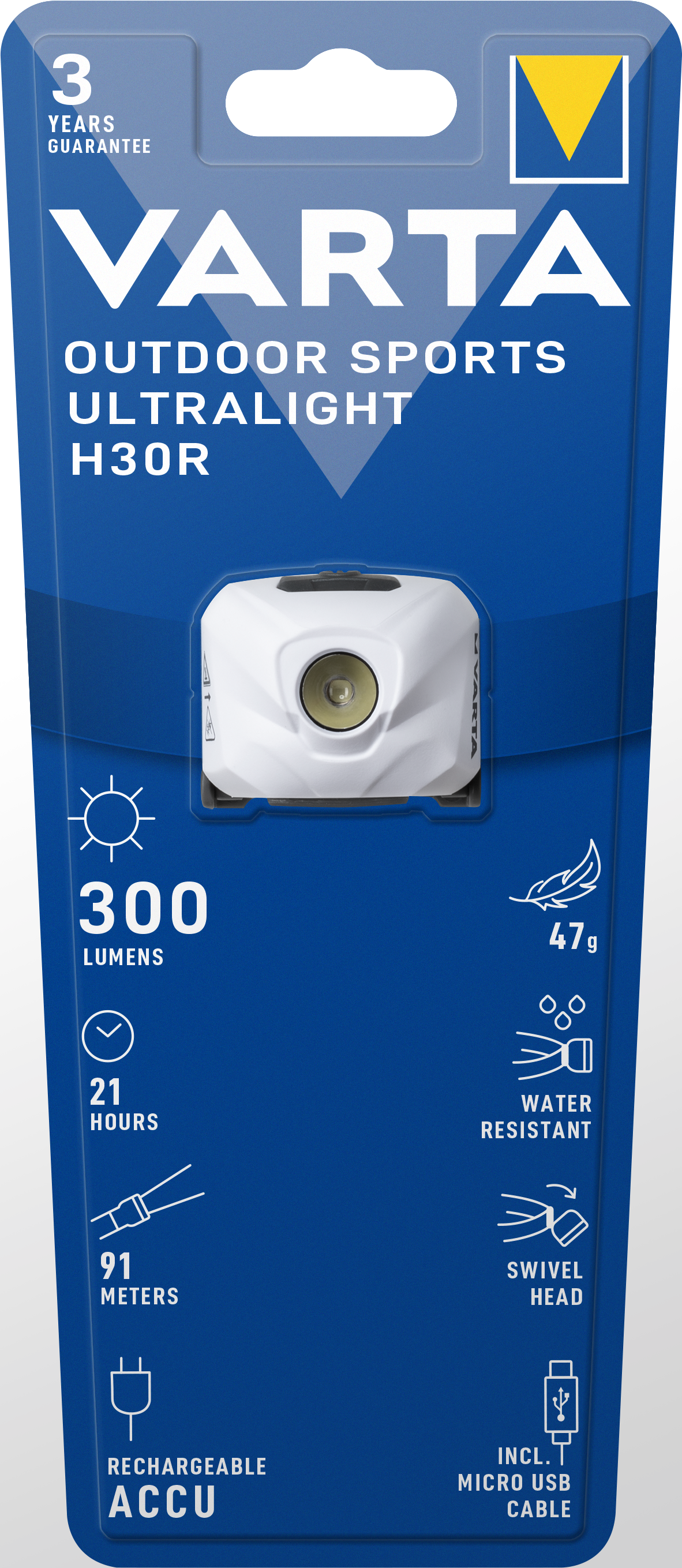 Outdoor Sports Ultralight H30R white Taschenlampe