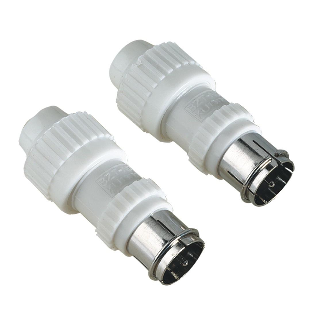 F-Stecker für Schnellmontage, steckbar, 2 Stück (00179408)