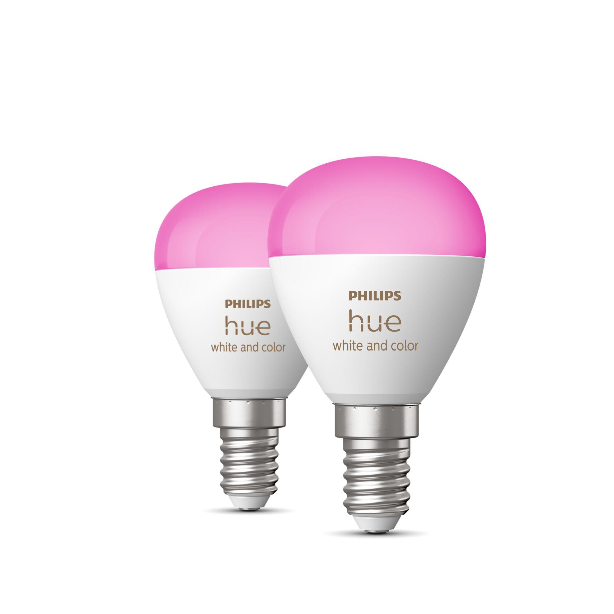 White & Color Ambiance Luster, Tropfenform, E14 (2er Pack) LED Lampe